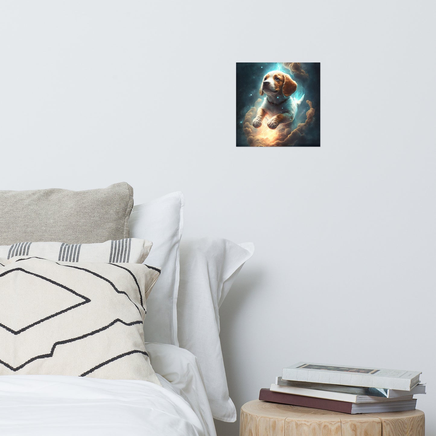 Cartoon Space Dog Poster