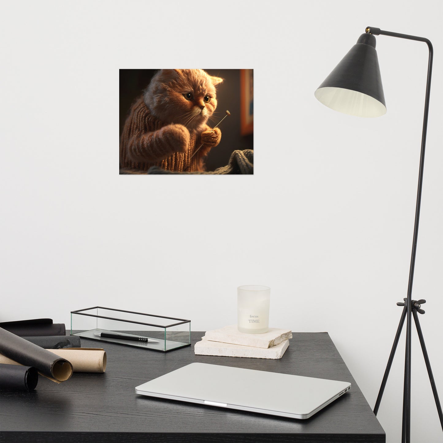 Knit Cat Poster