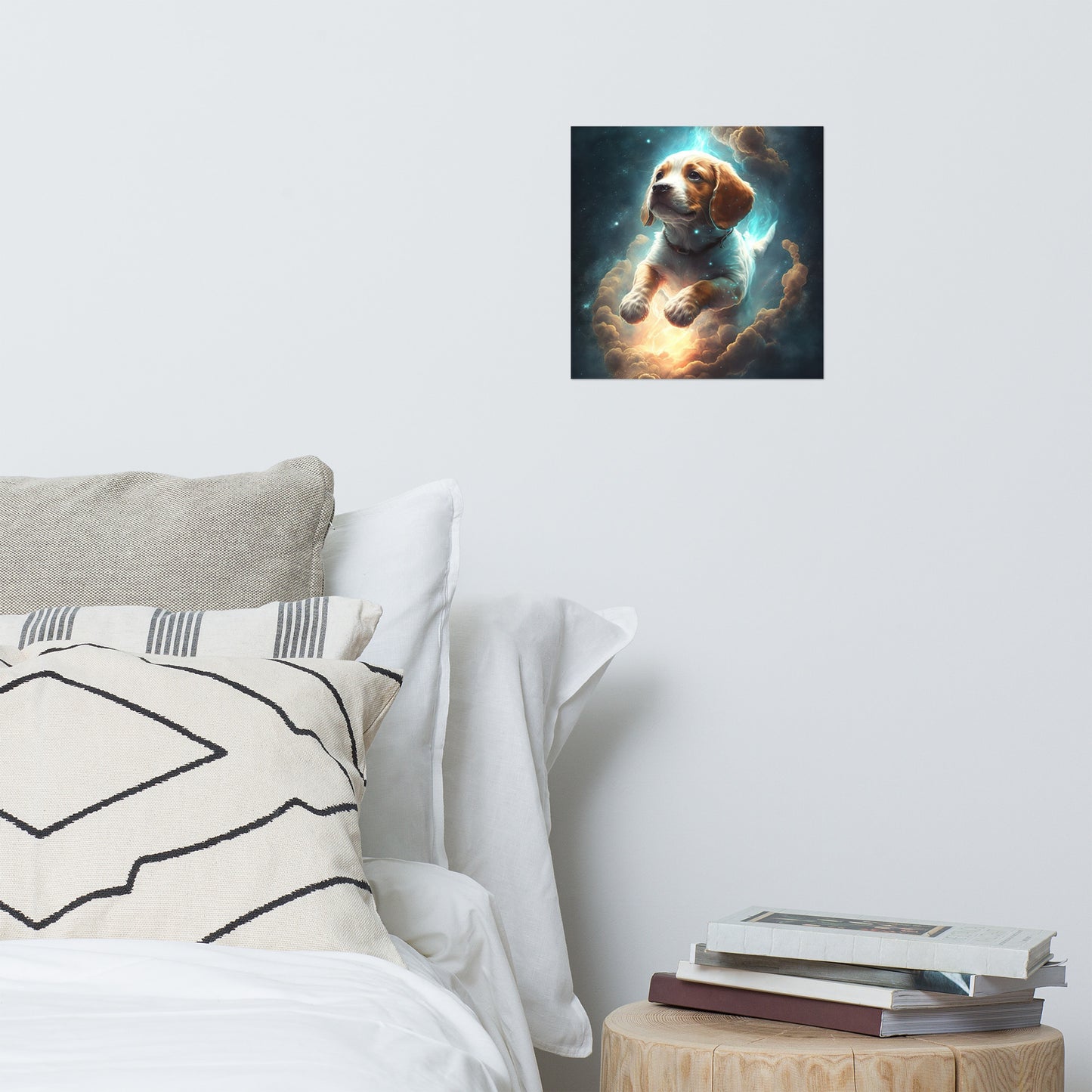 Cartoon Space Dog Poster