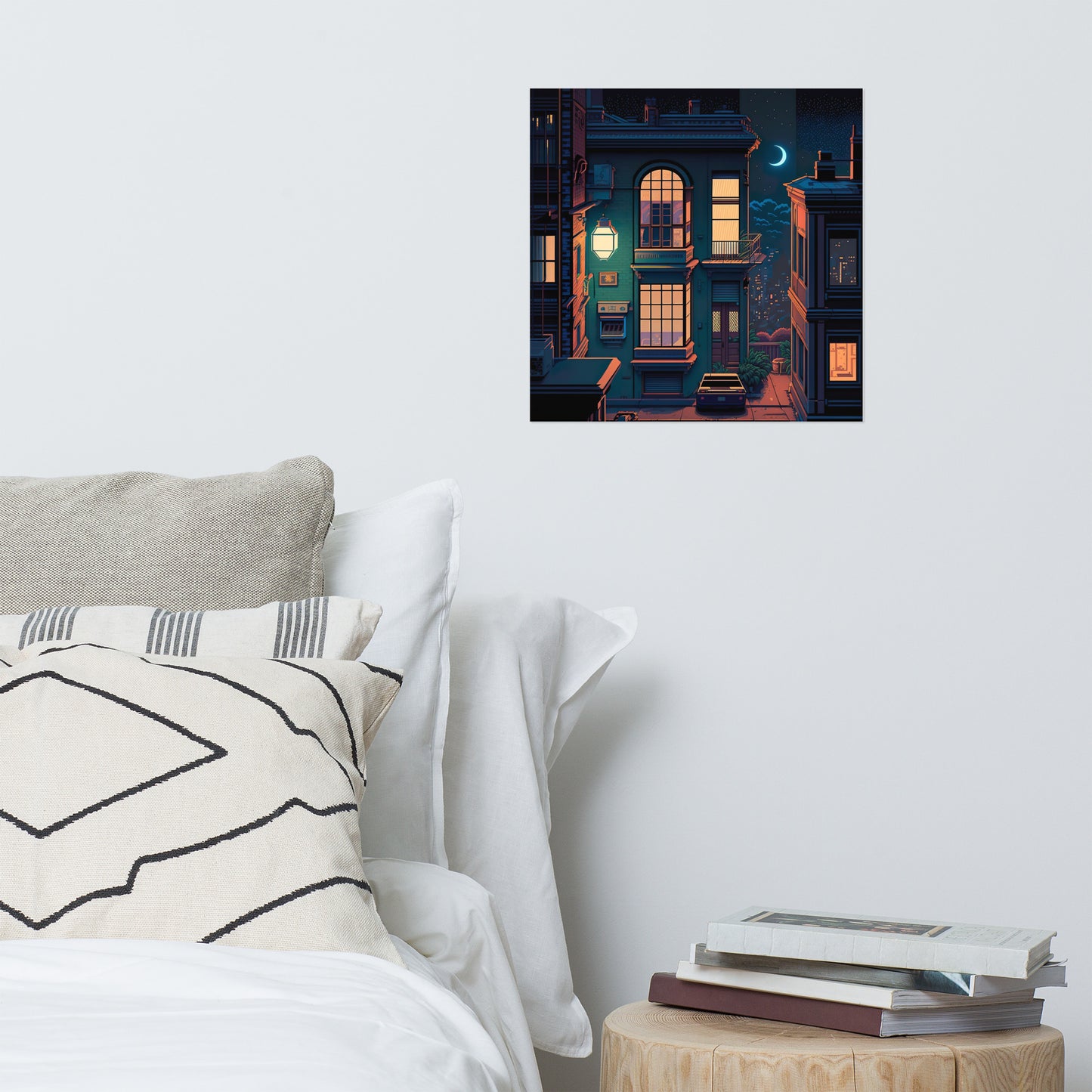 Pixel Night Home Poster