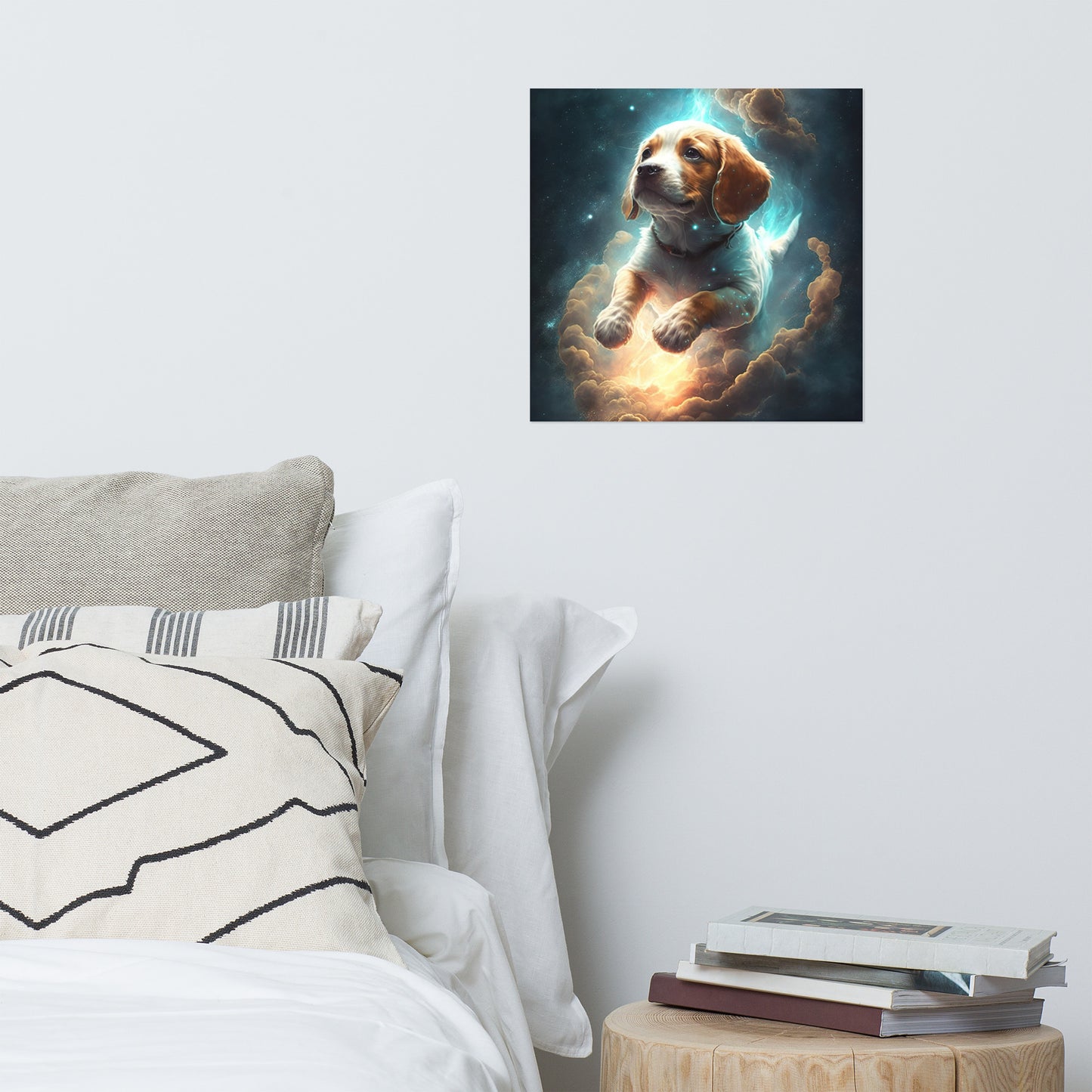 Cartoon Space Dog Poster