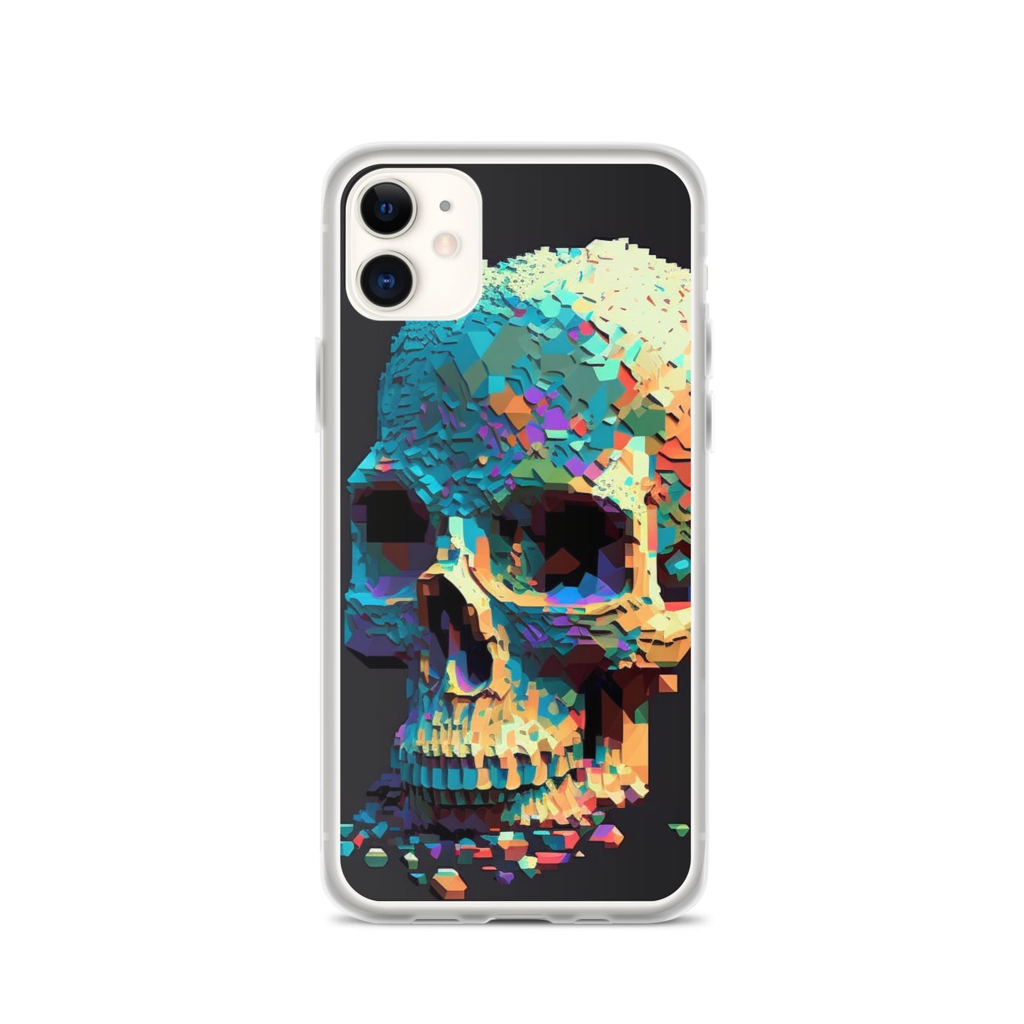 Pixel Skull iPhone Case