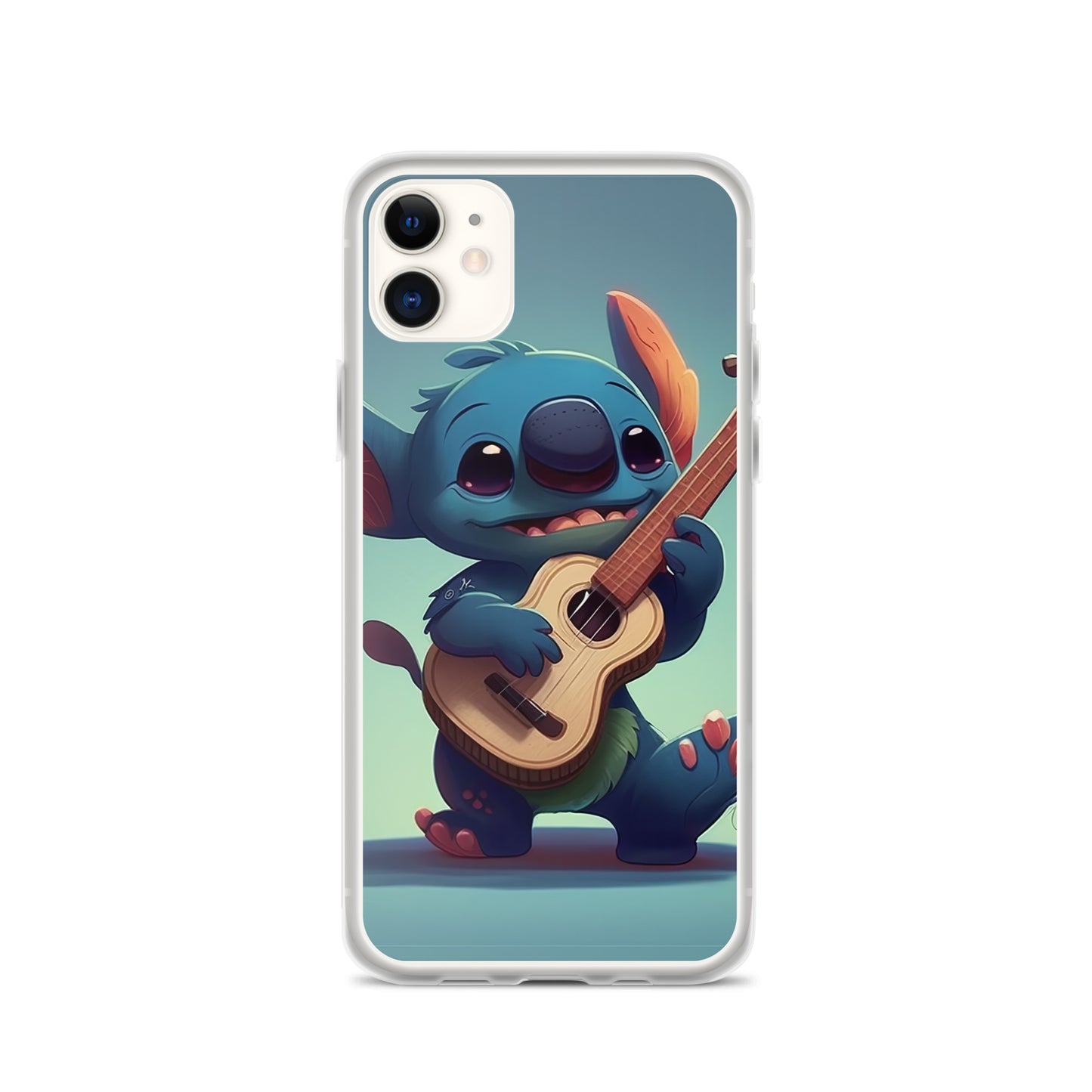 Stitch with ukulele iPhone Case