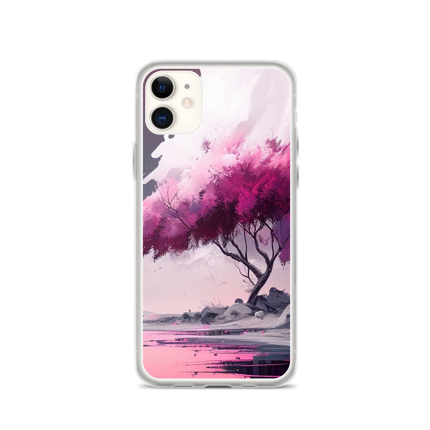 Pink Zen Tree iPhone Case