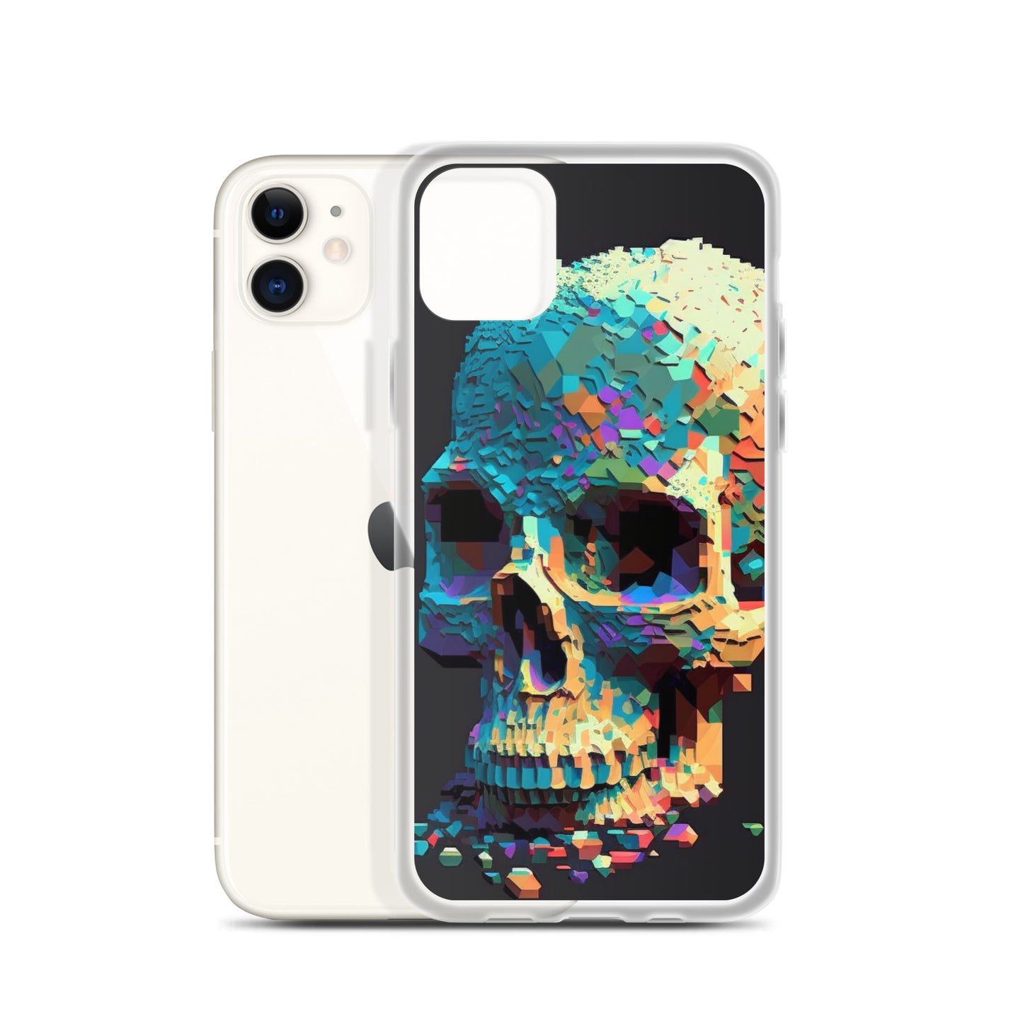 Pixel Skull iPhone Case