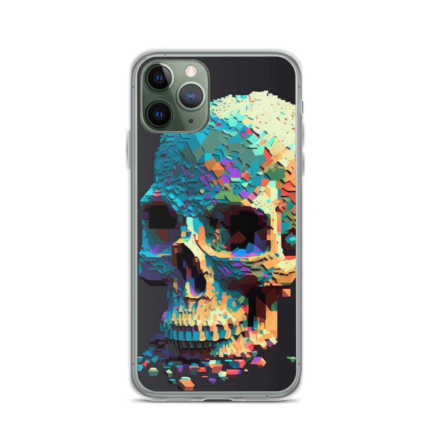 Pixel Skull iPhone Case