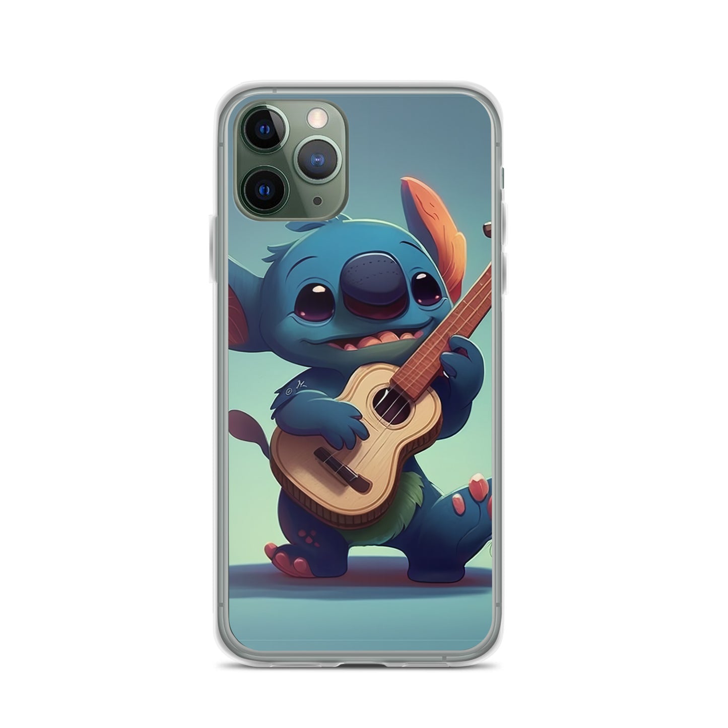 Stitch with ukulele iPhone Case