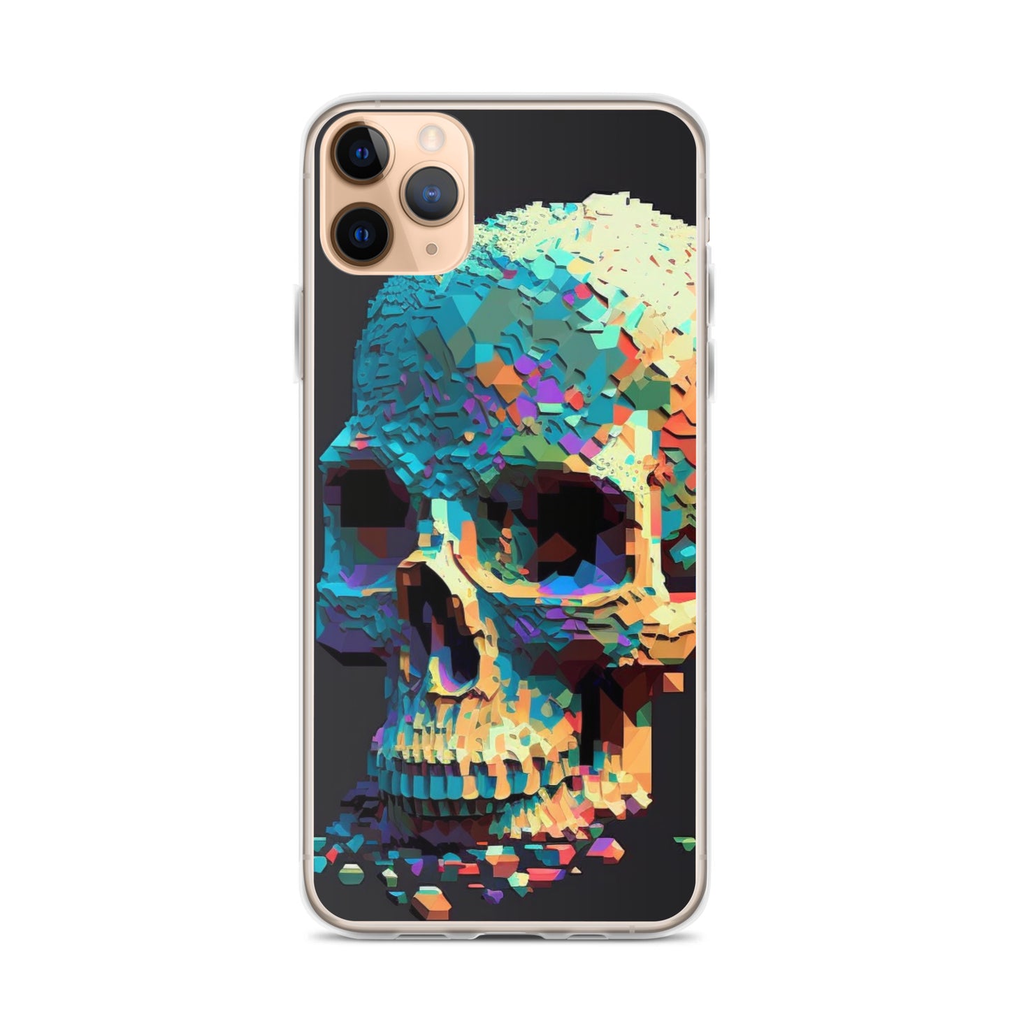 Pixel Skull iPhone Case