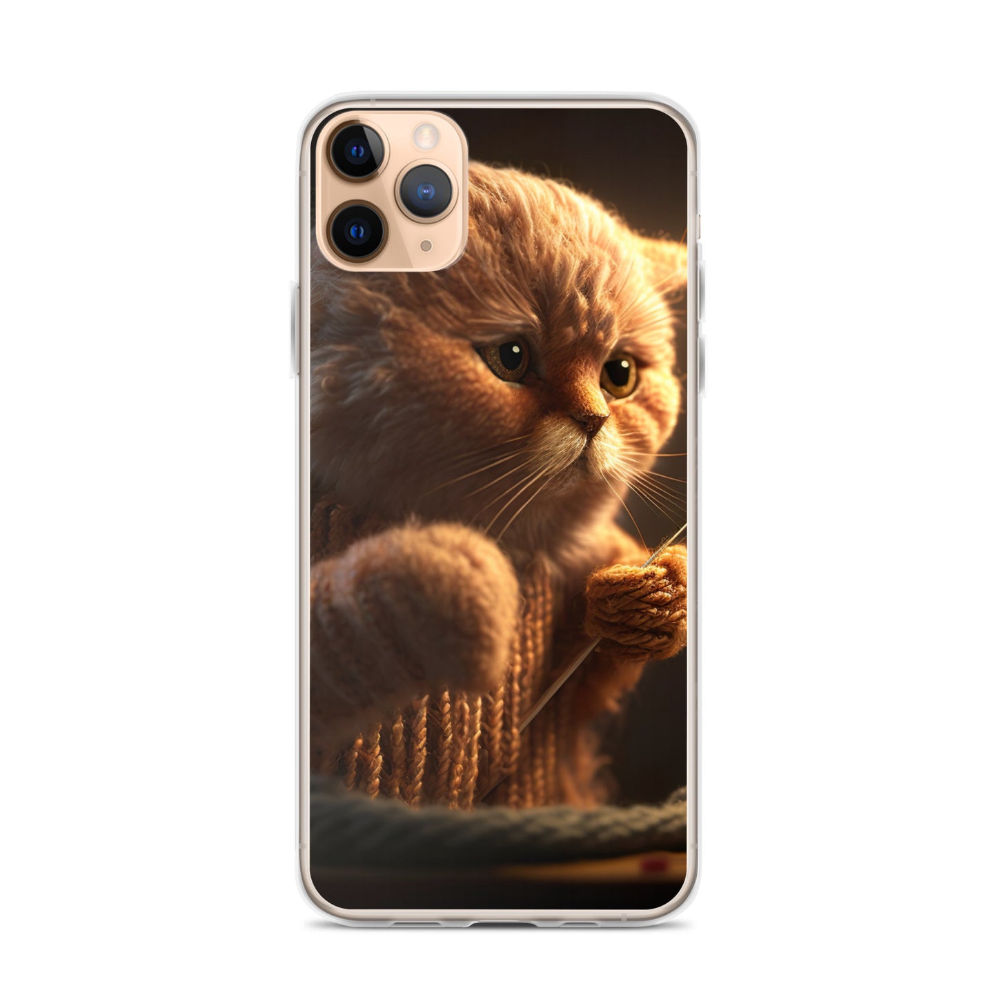 ニット猫iPhoneケース