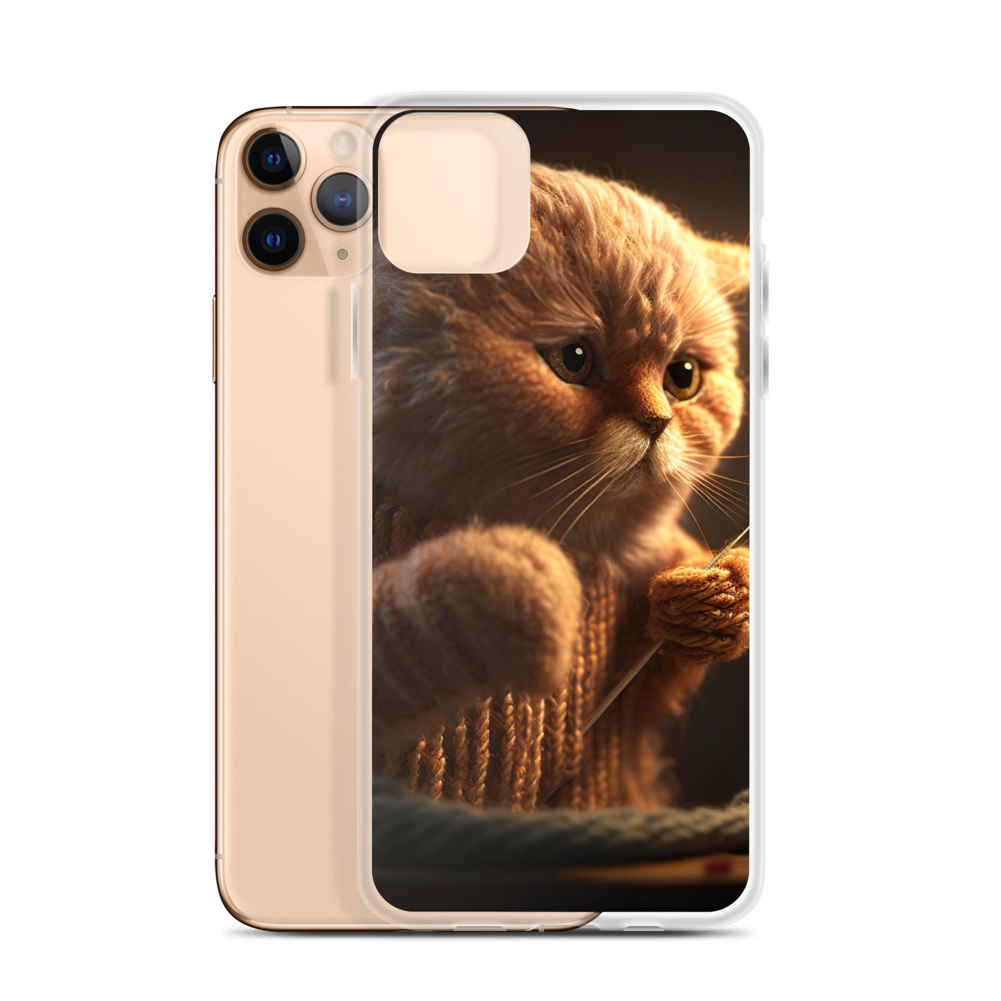 ニット猫iPhoneケース