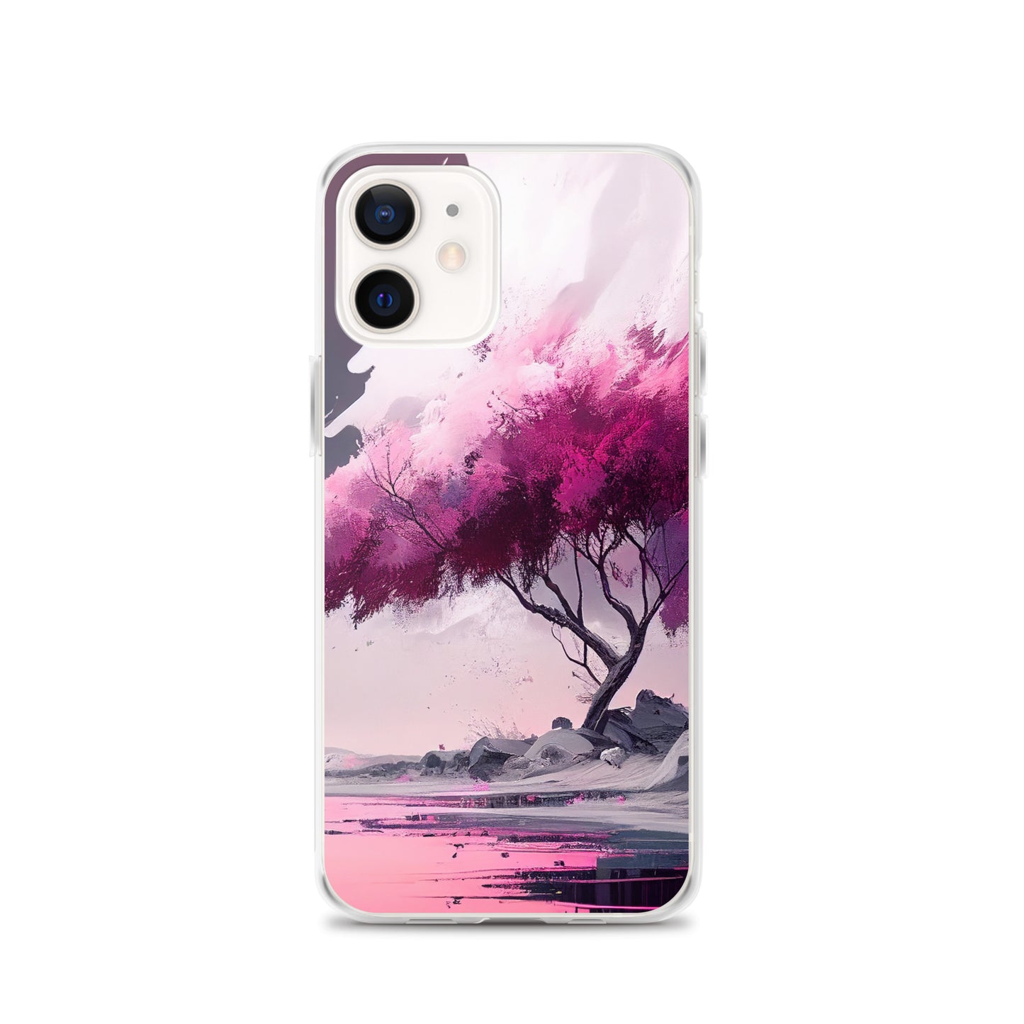 Pink Zen Tree iPhone Case