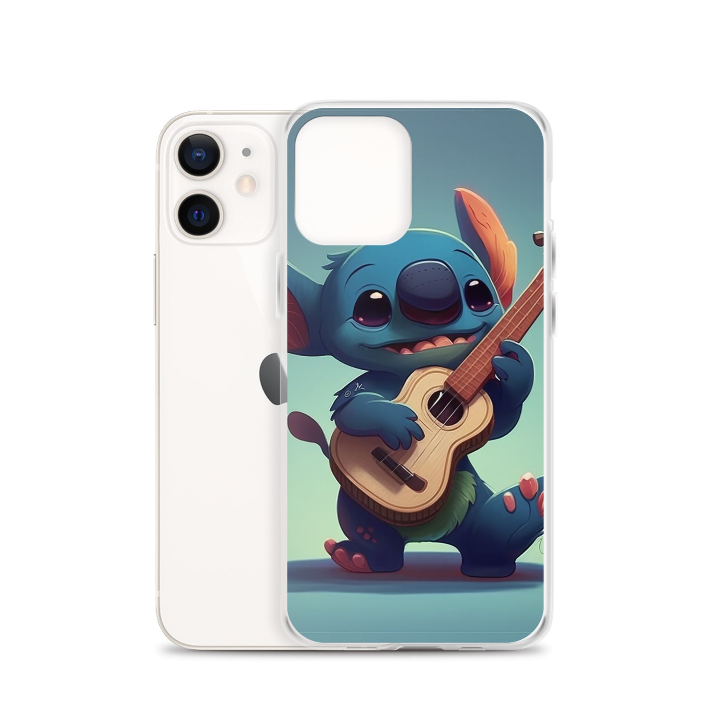 Stitch with ukulele iPhone Case