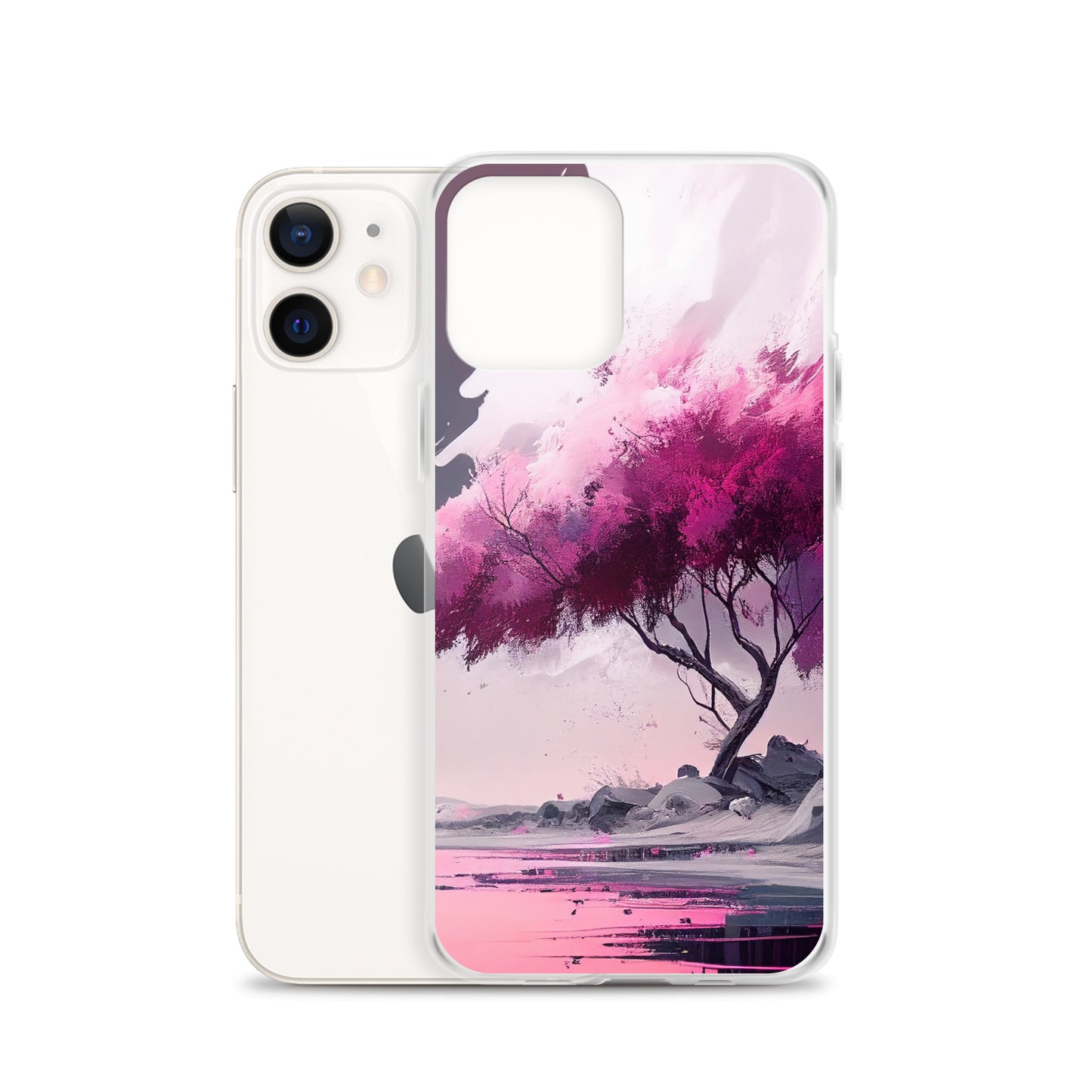 Pink Zen Tree iPhone Case