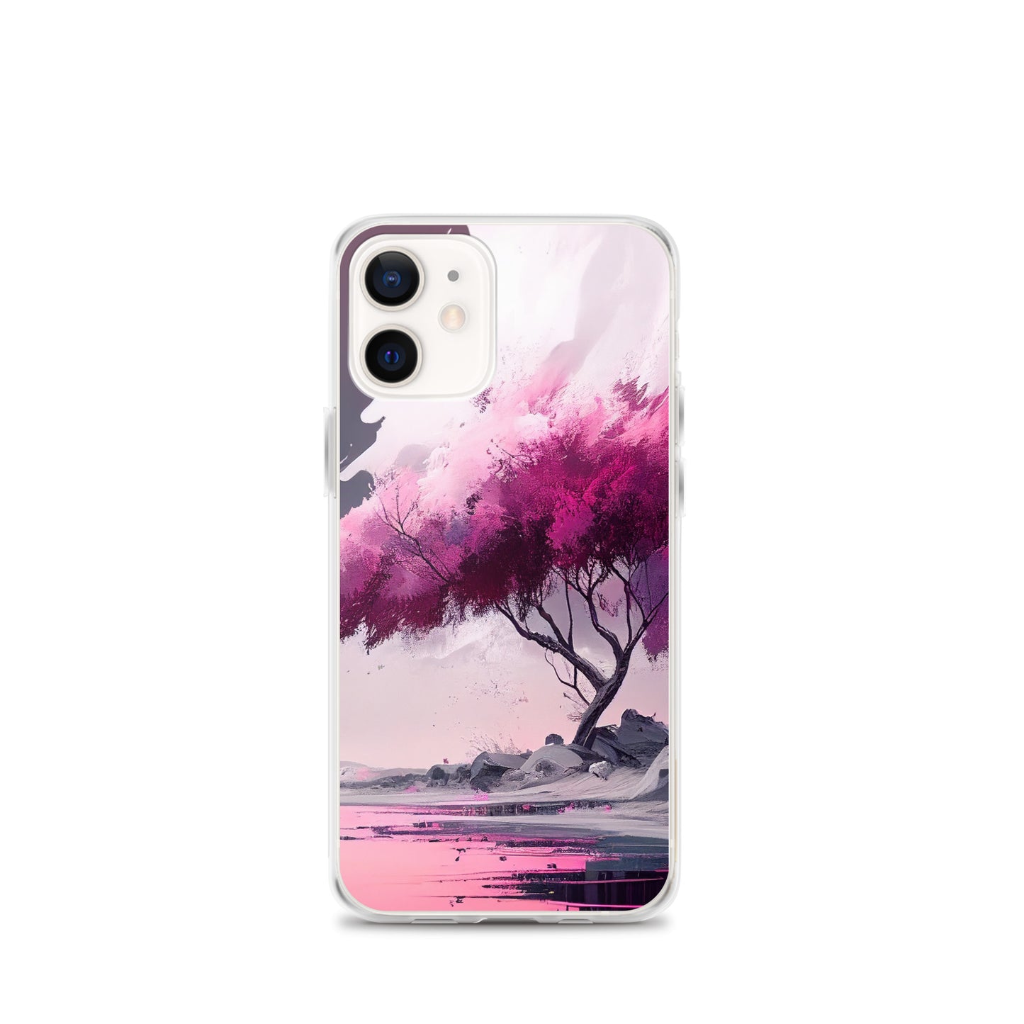 Pink Zen Tree iPhone Case