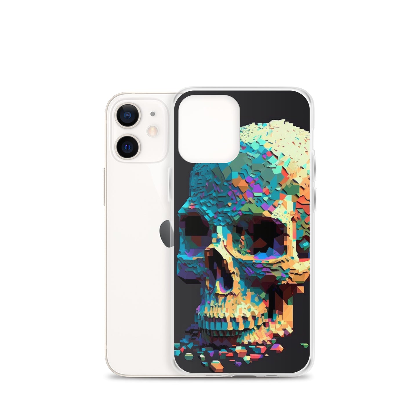 Pixel Skull iPhone Case