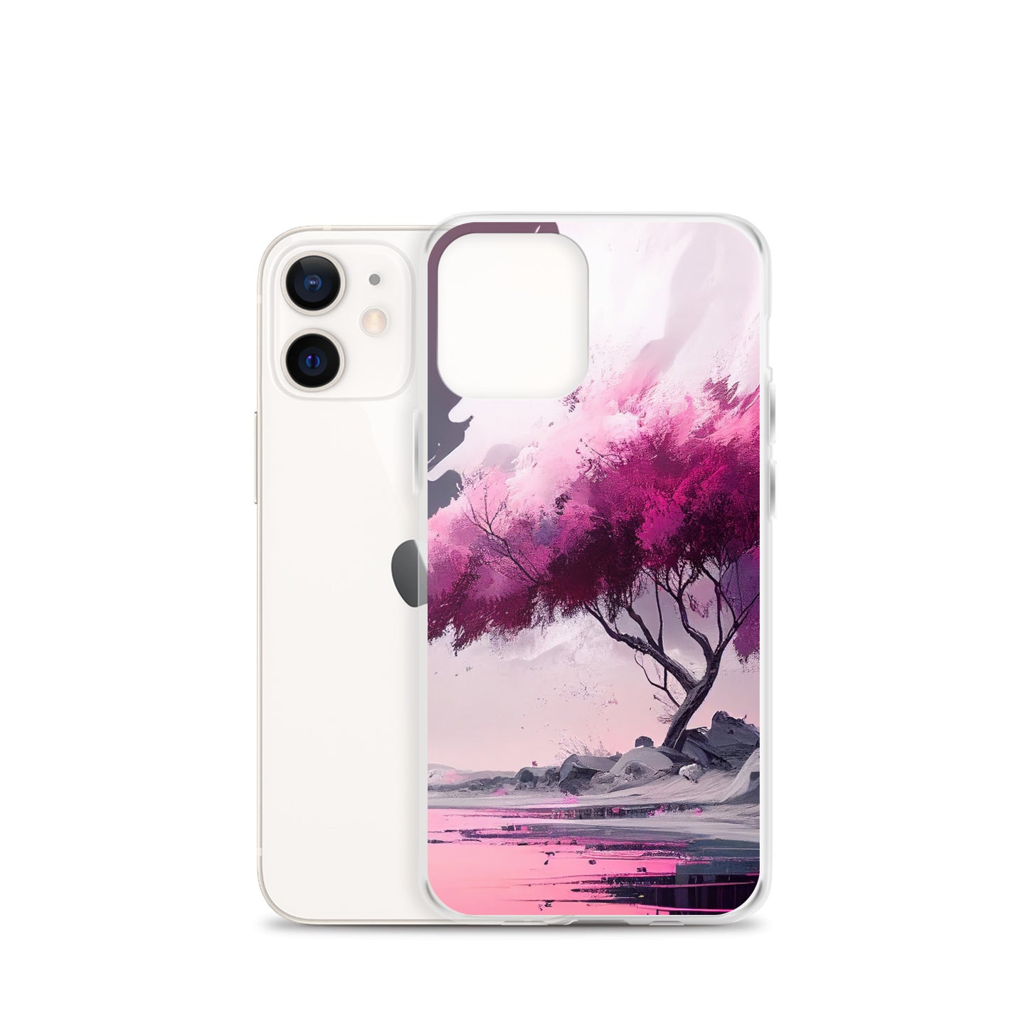 Pink Zen Tree iPhone Case