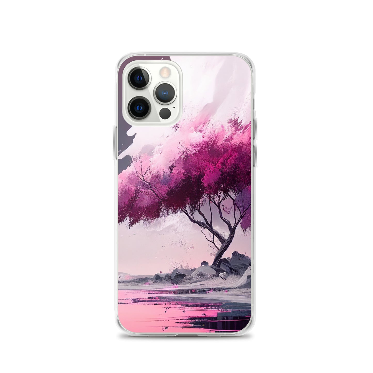Pink Zen Tree iPhone Case