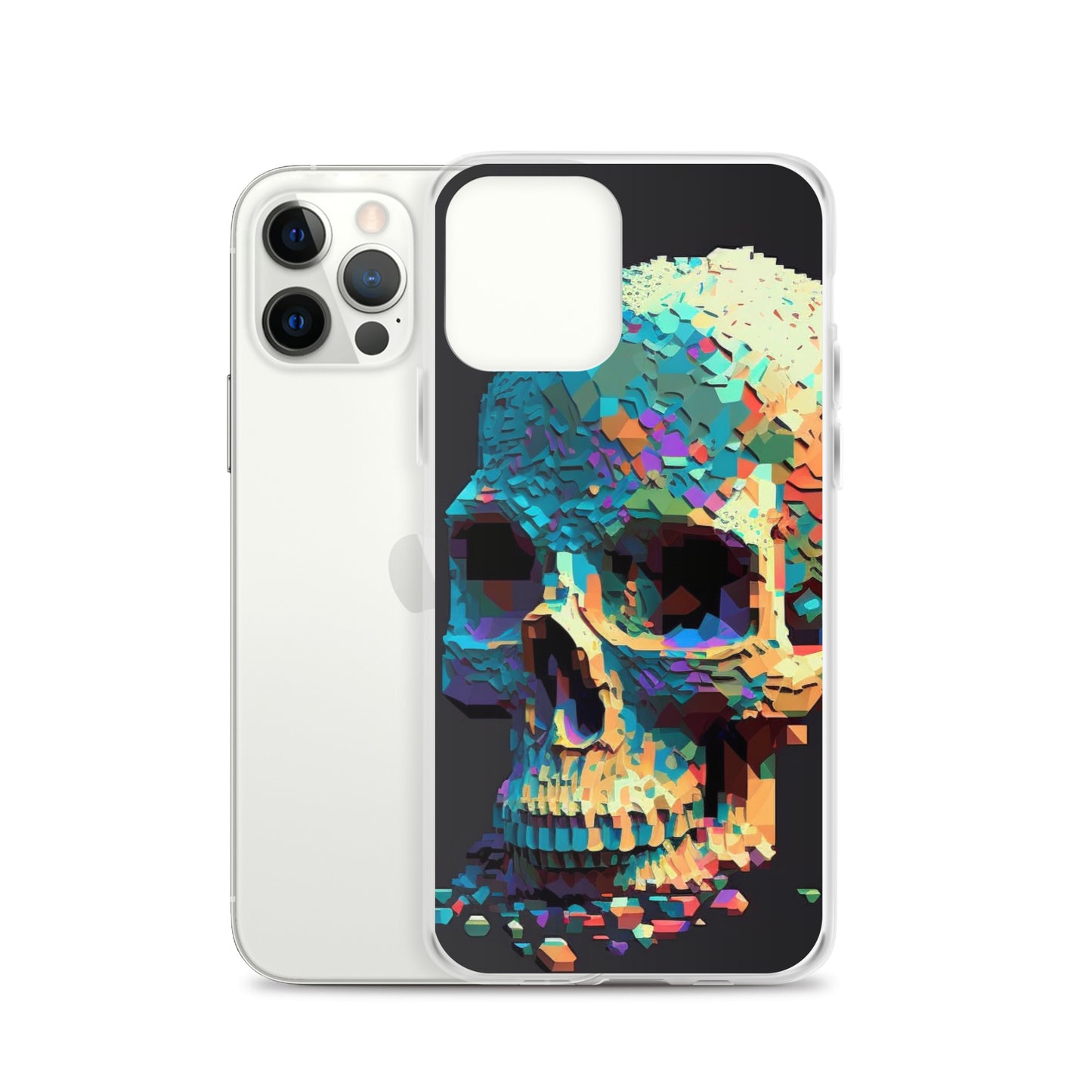 Pixel Skull iPhone Case