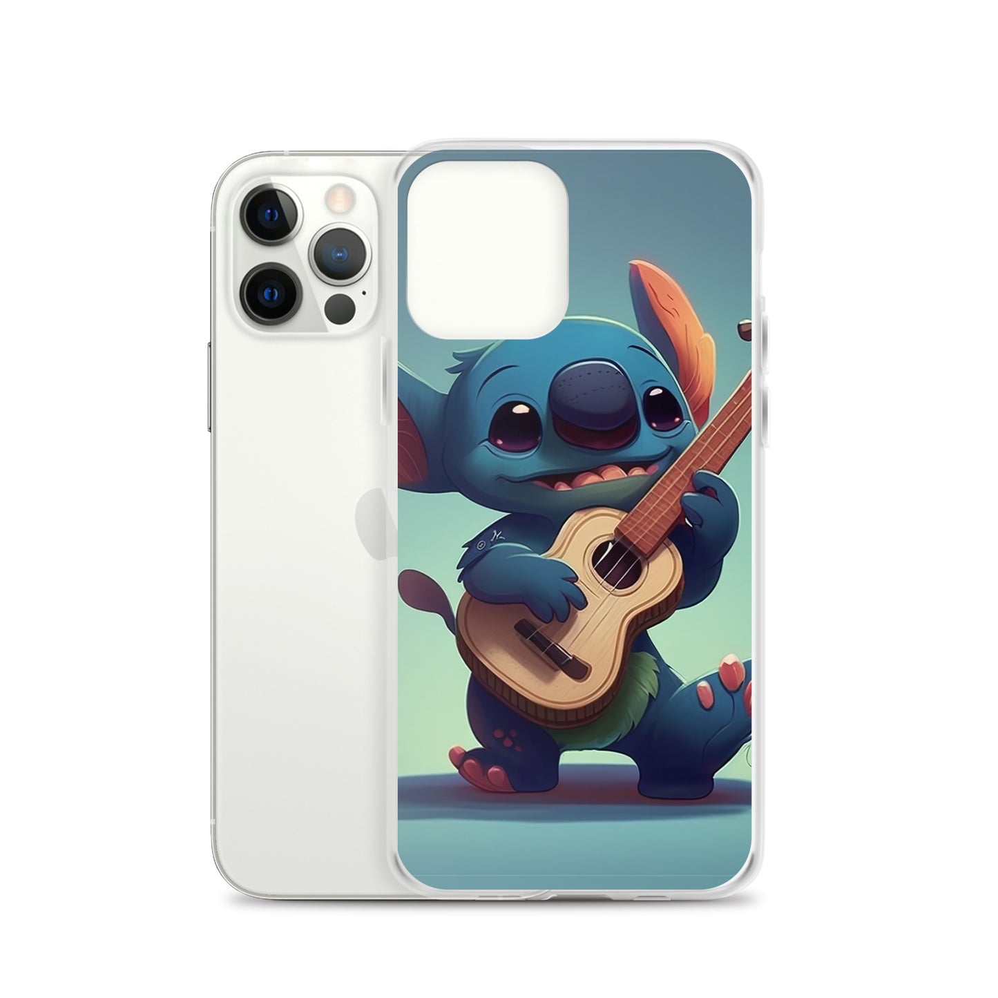 Stitch with ukulele iPhone Case