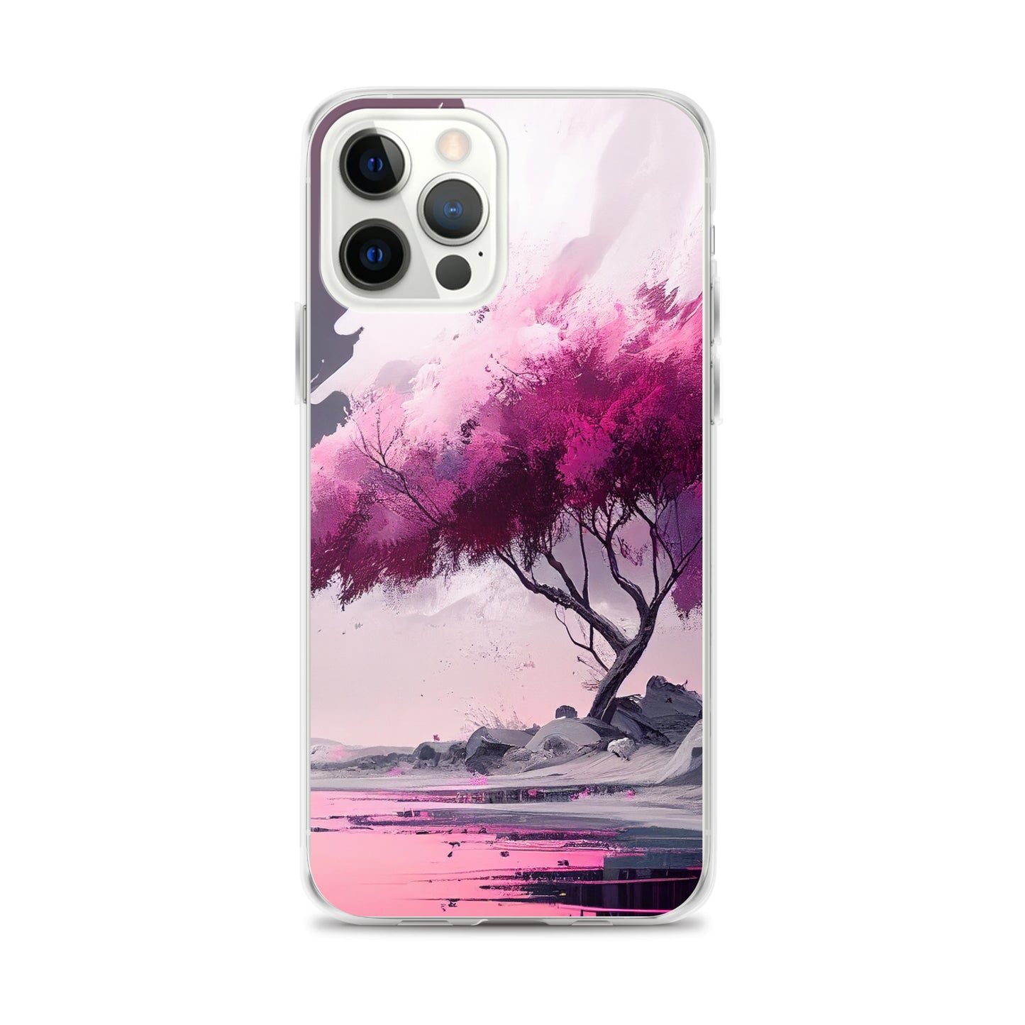 Pink Zen Tree iPhone Case