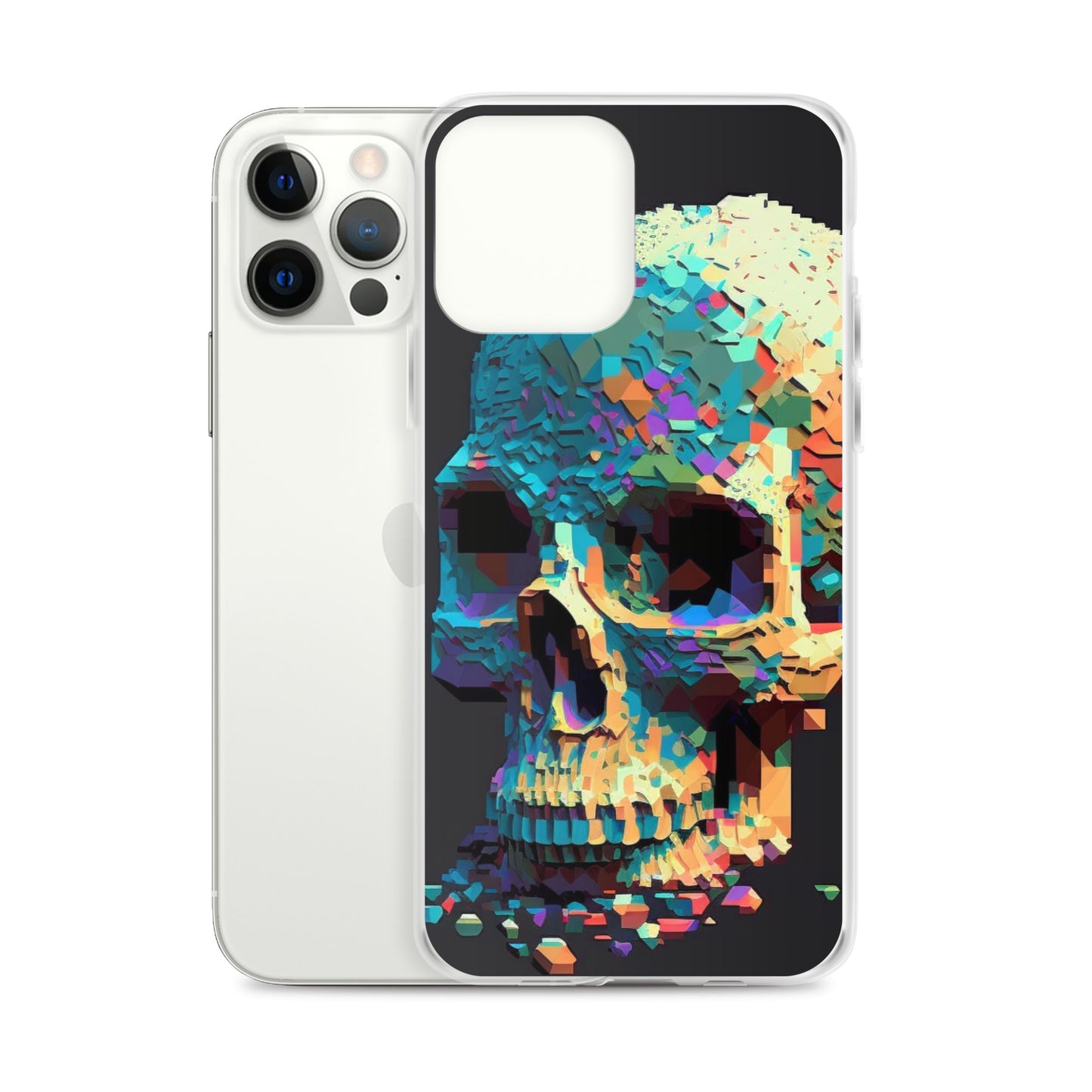 Pixel Skull iPhone Case