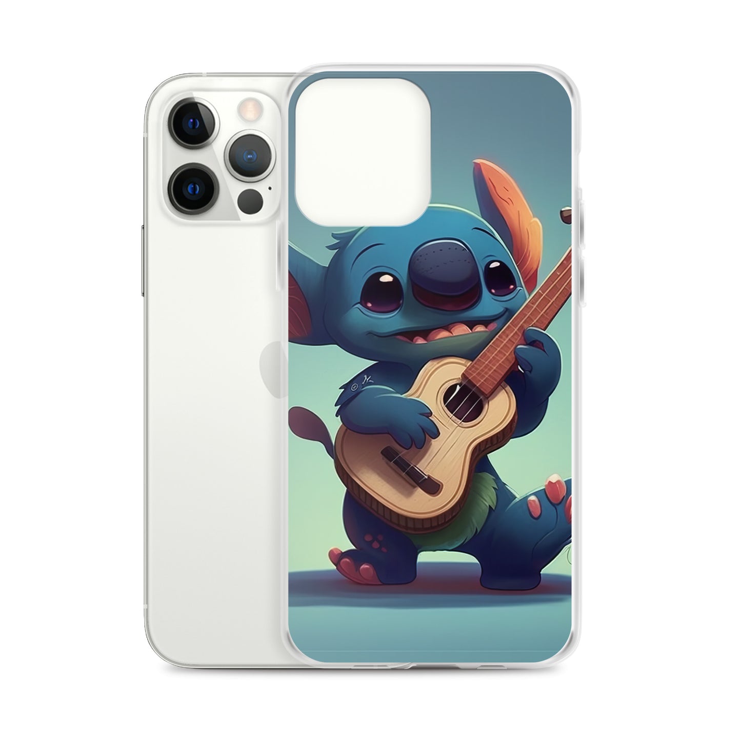 Stitch with ukulele iPhone Case