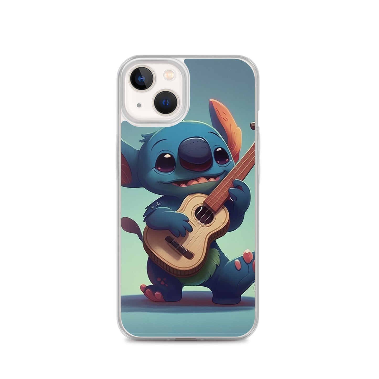 Stitch with ukulele iPhone Case