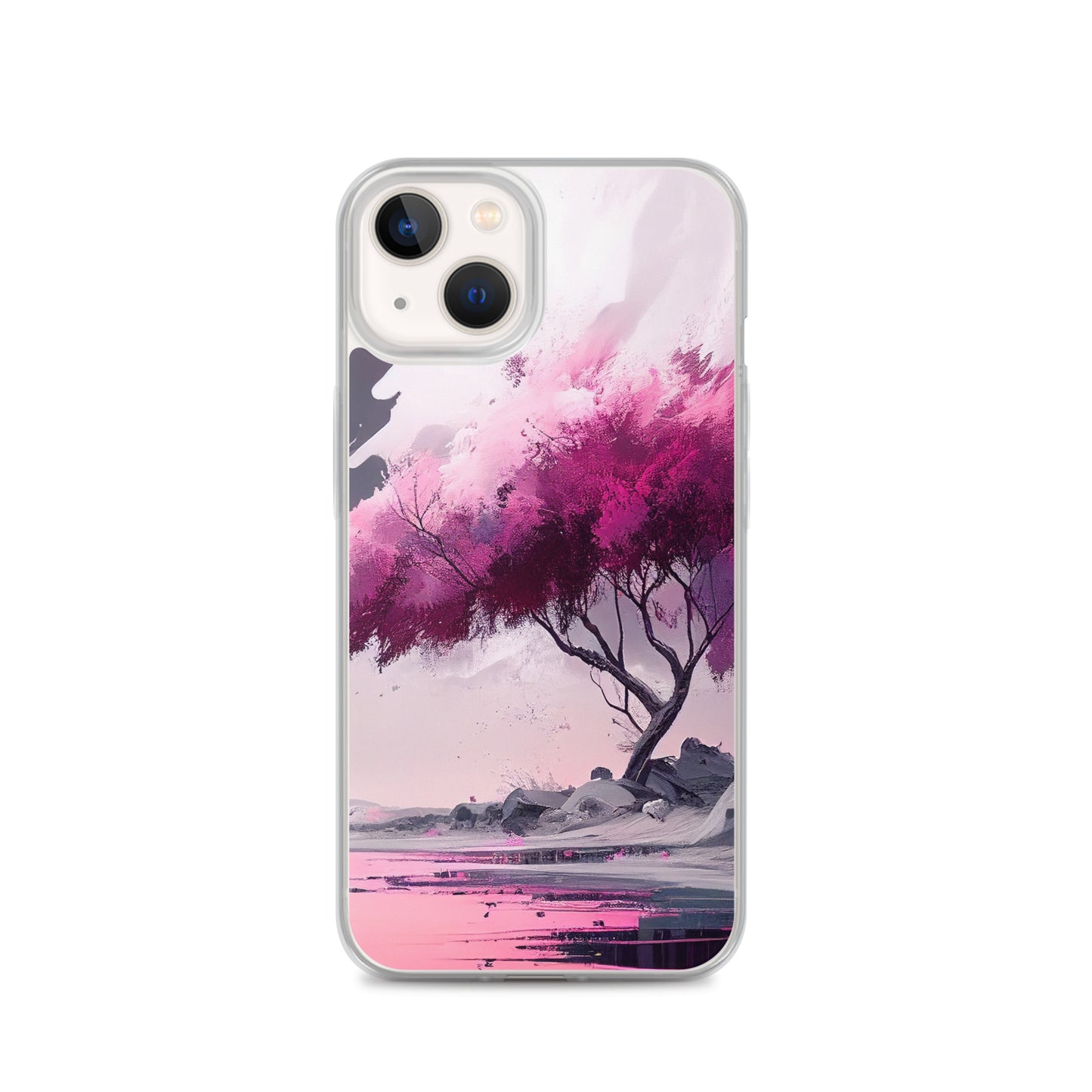 Pink Zen Tree iPhone Case