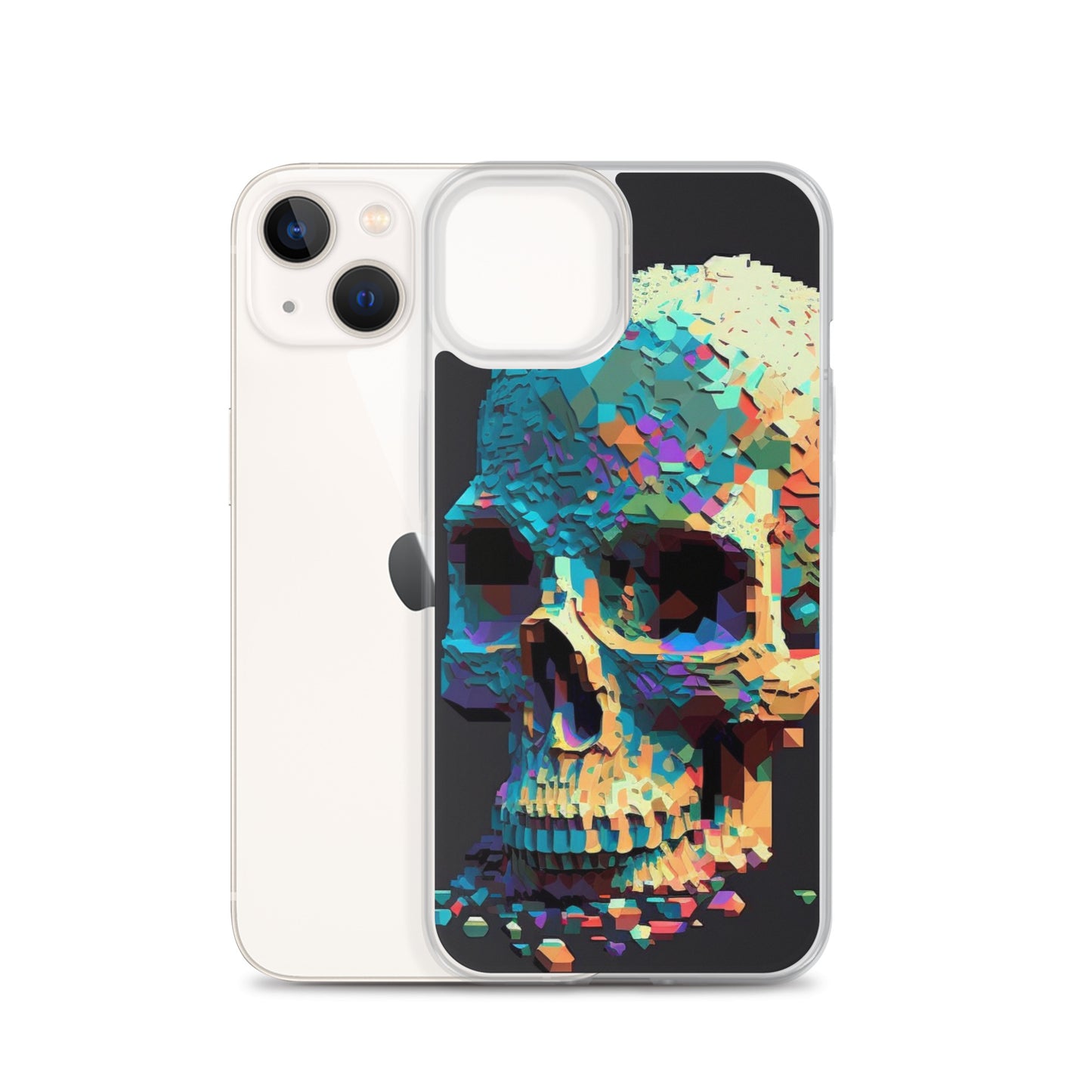 Pixel Skull iPhone Case