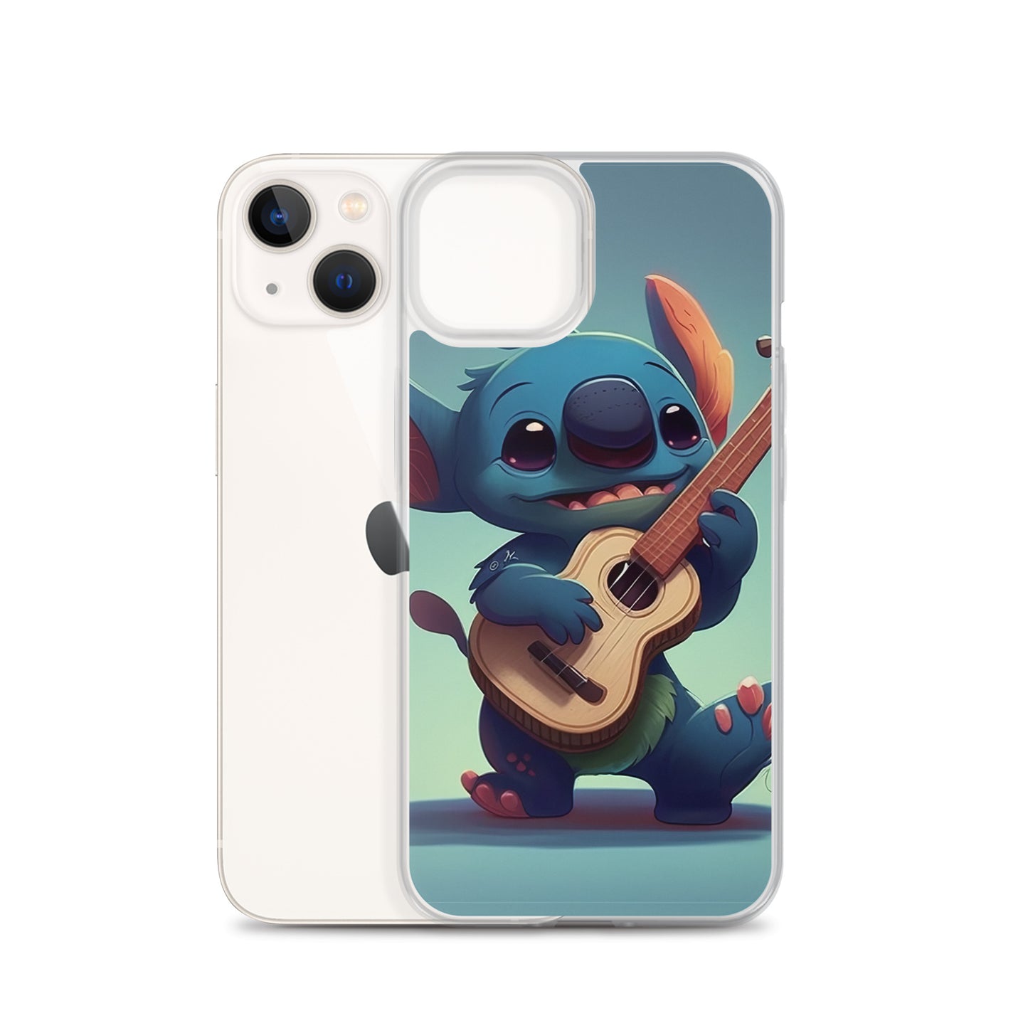 Stitch with ukulele iPhone Case