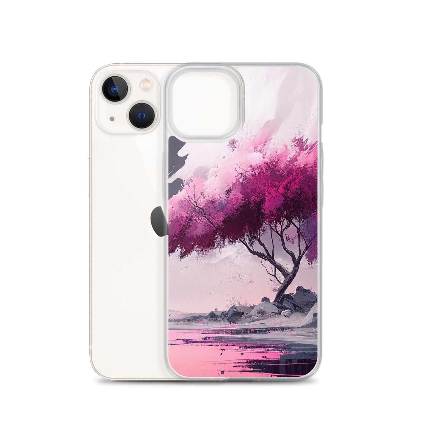 Pink Zen Tree iPhone Case