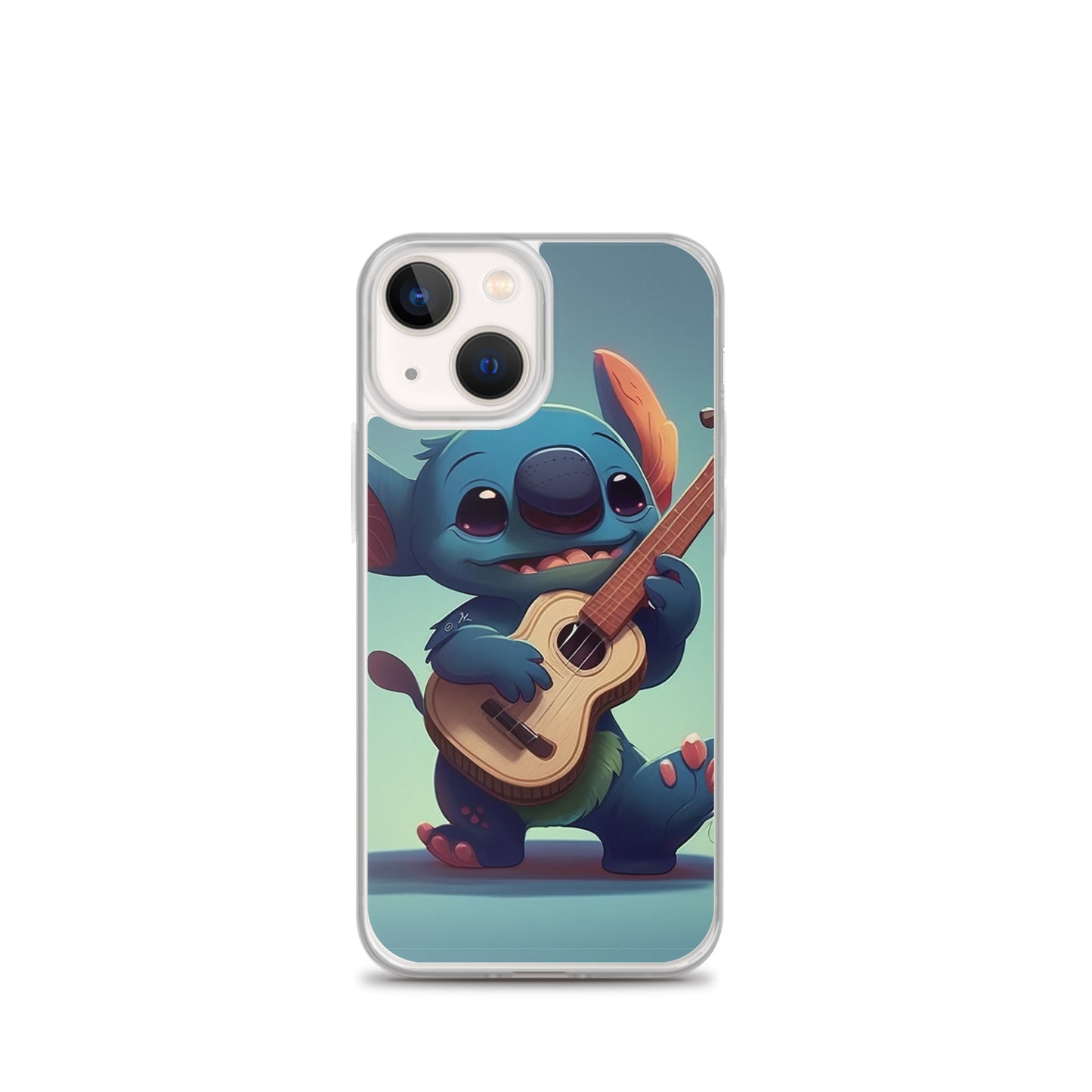 Stitch with ukulele iPhone Case