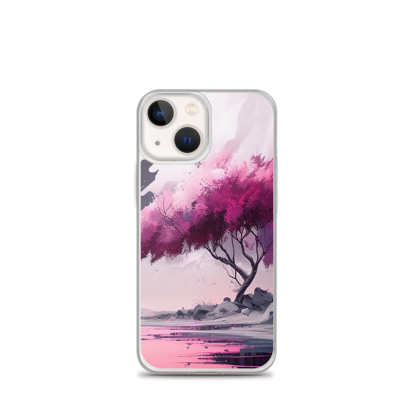 Pink Zen Tree iPhone Case