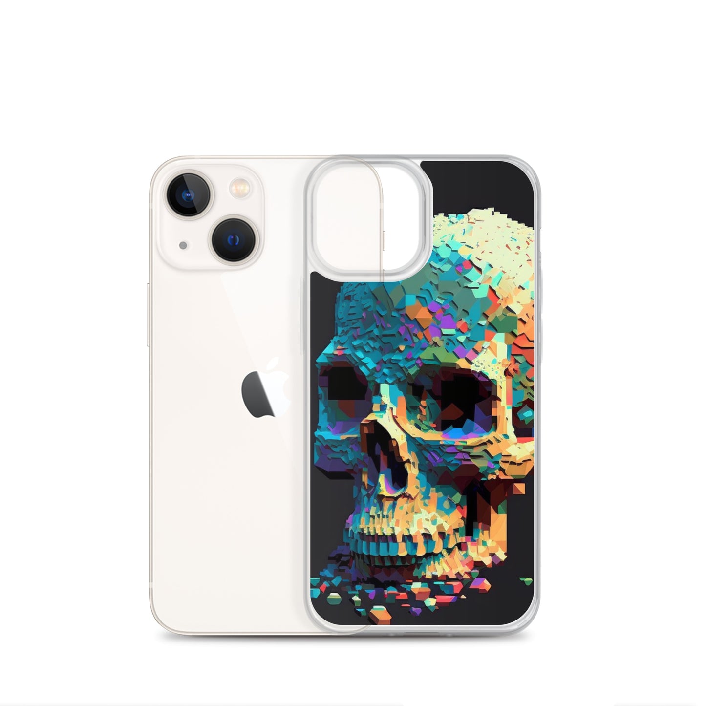 Pixel Skull iPhone Case