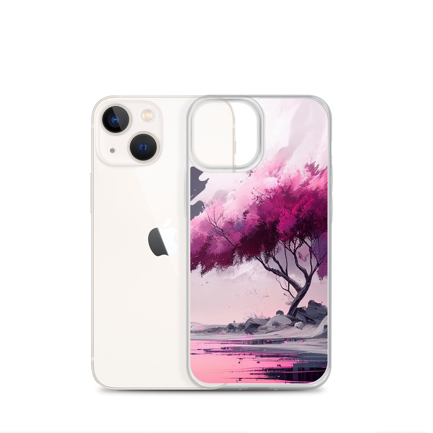 Pink Zen Tree iPhone Case