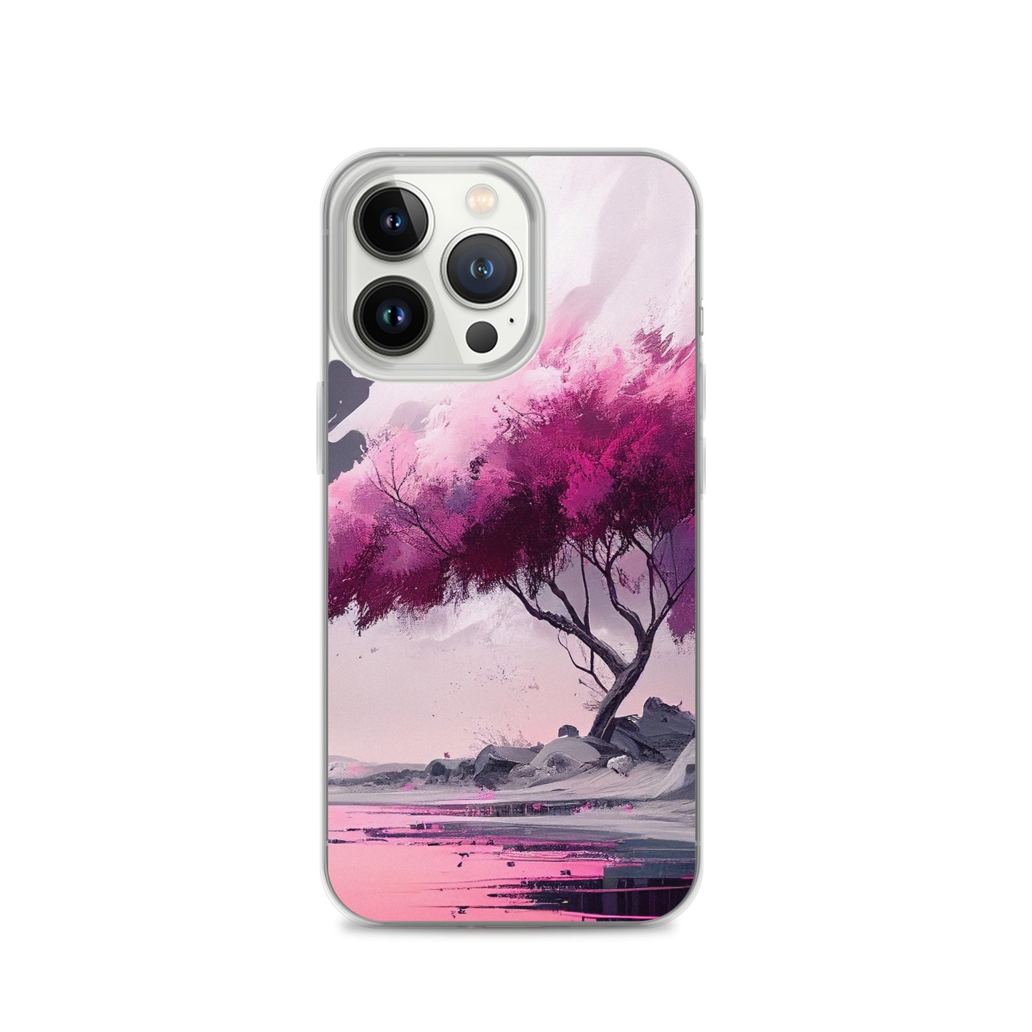 Pink Zen Tree iPhone Case
