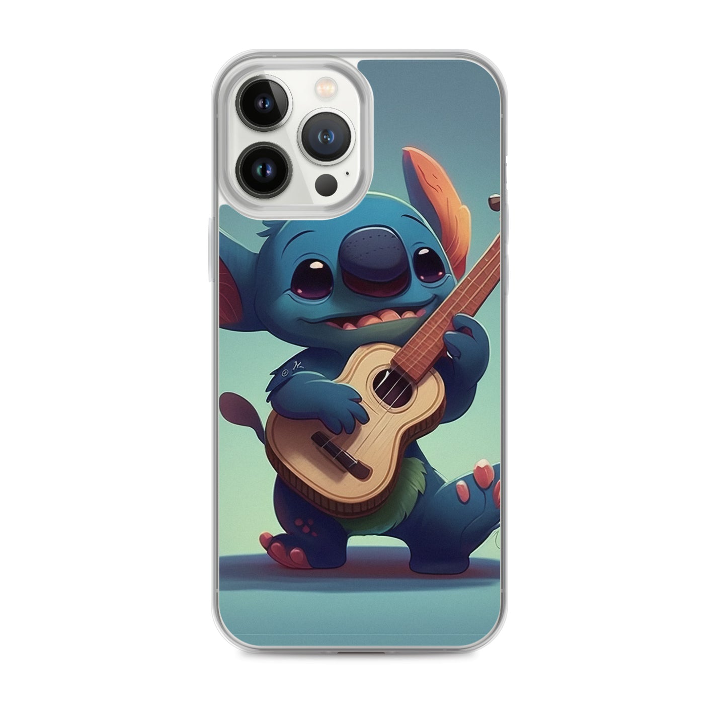 Stitch with ukulele iPhone Case