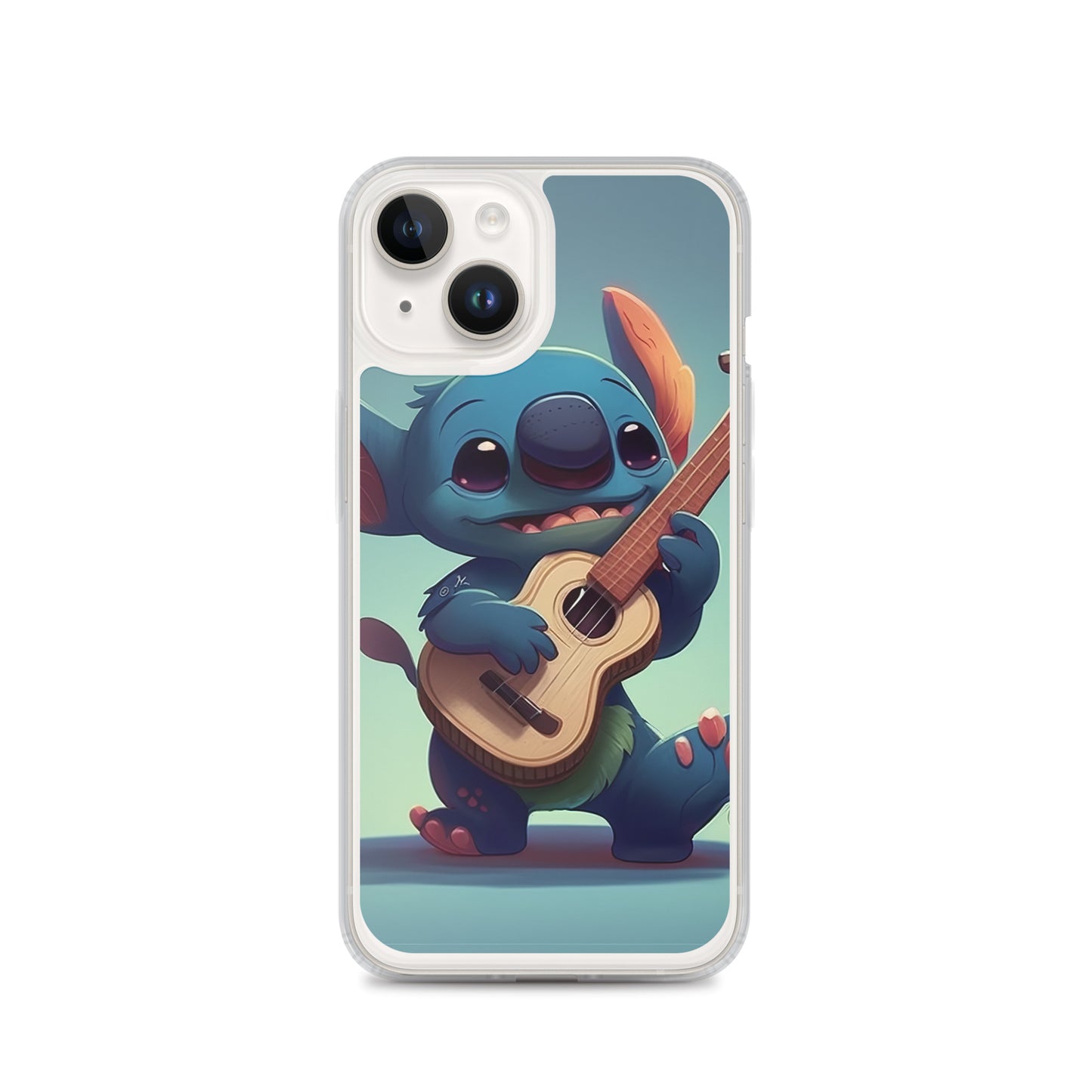 Stitch with ukulele iPhone Case