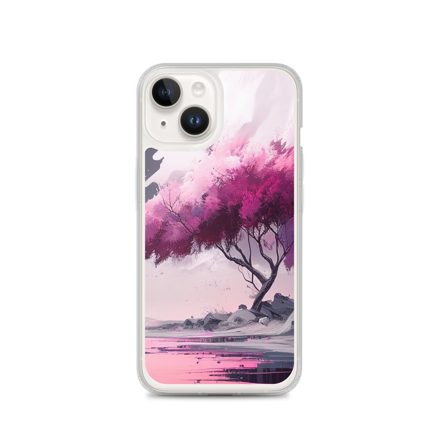 Pink Zen Tree iPhone Case