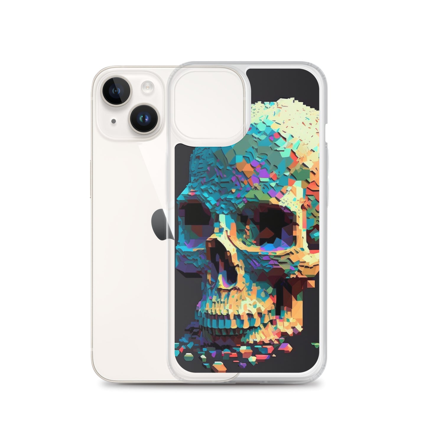 Pixel Skull iPhone Case