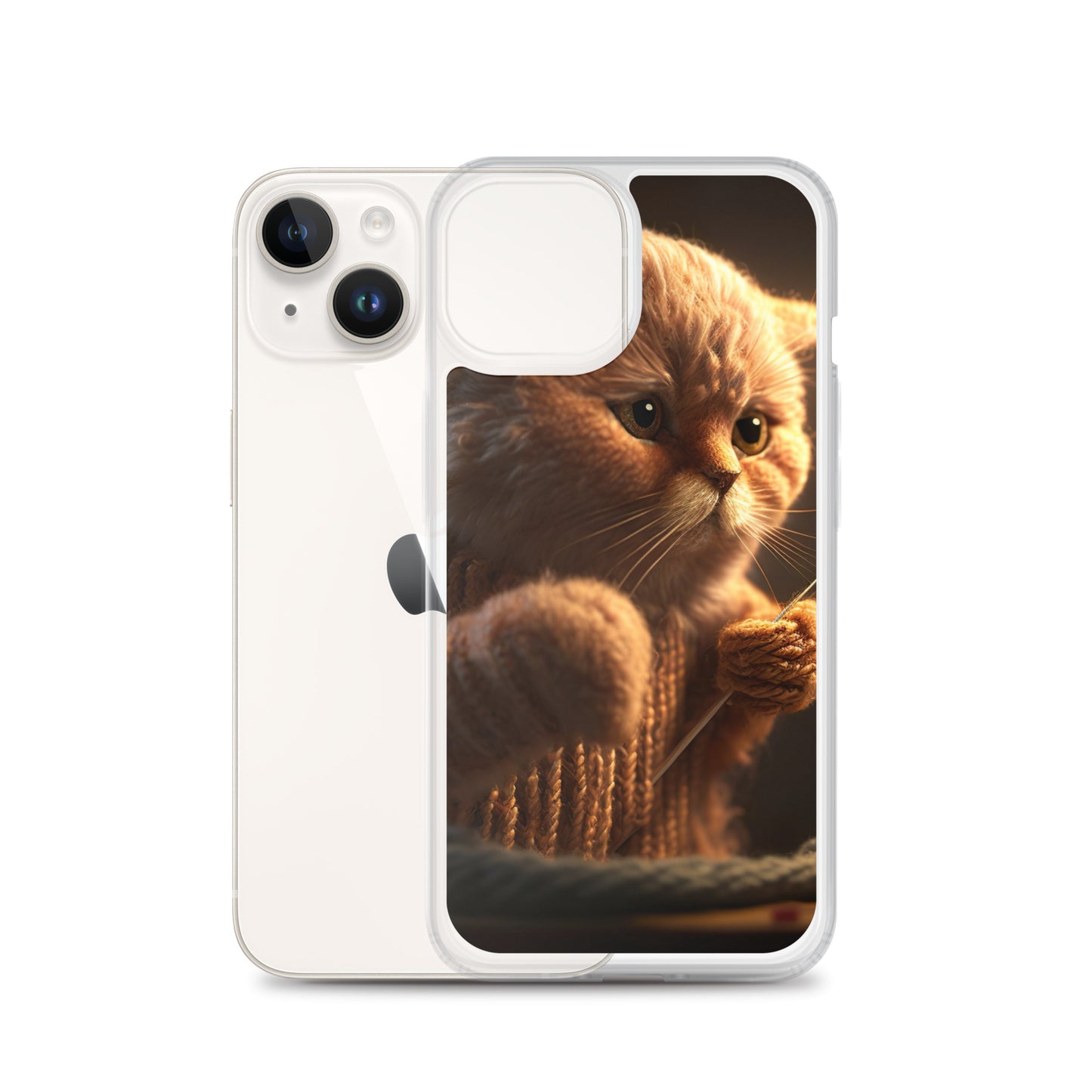 ニット猫iPhoneケース