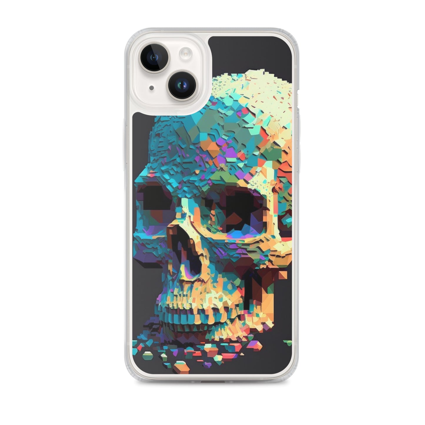 Pixel Skull iPhone Case