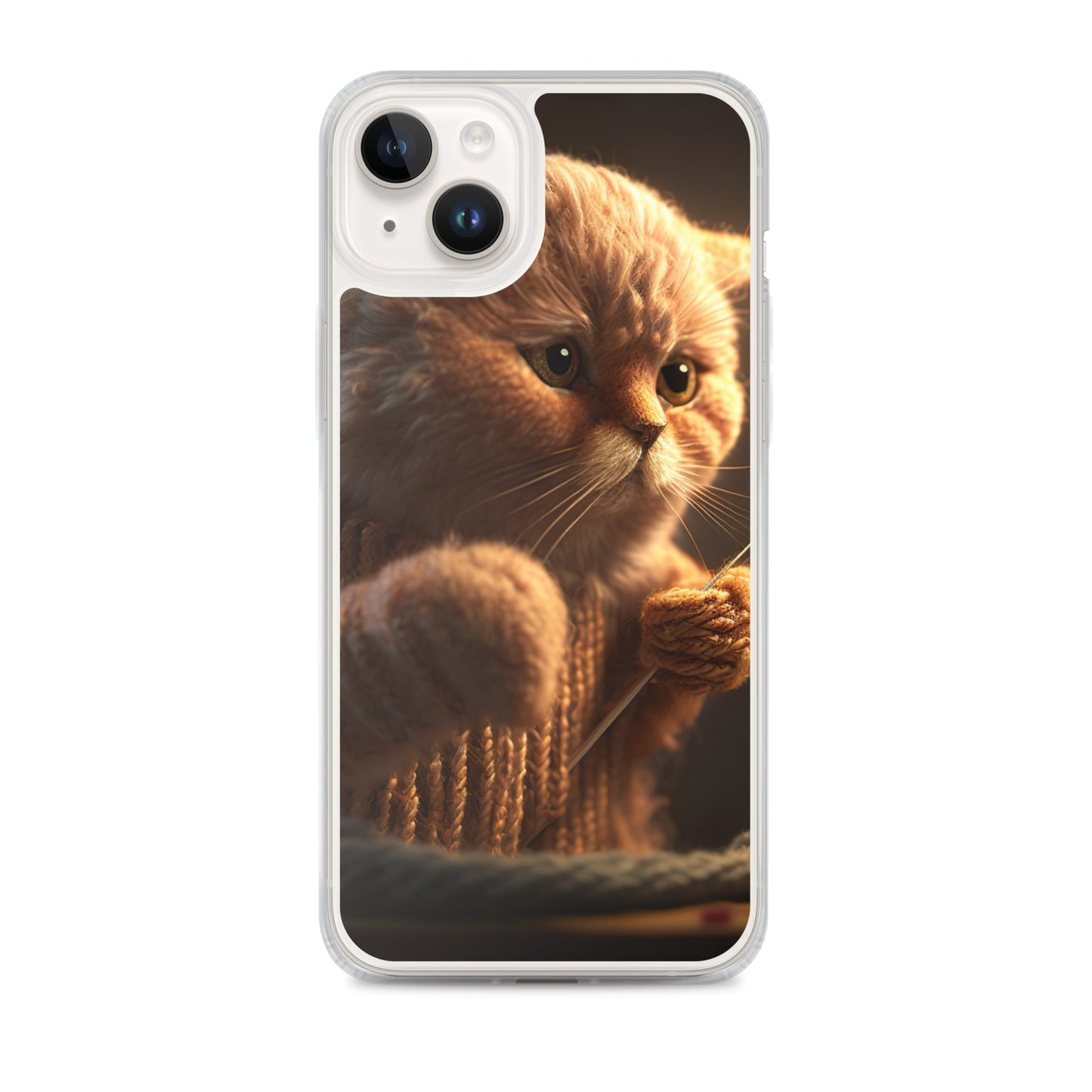 ニット猫iPhoneケース