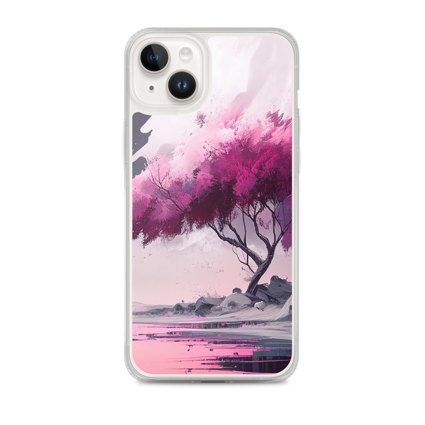 Pink Zen Tree iPhone Case