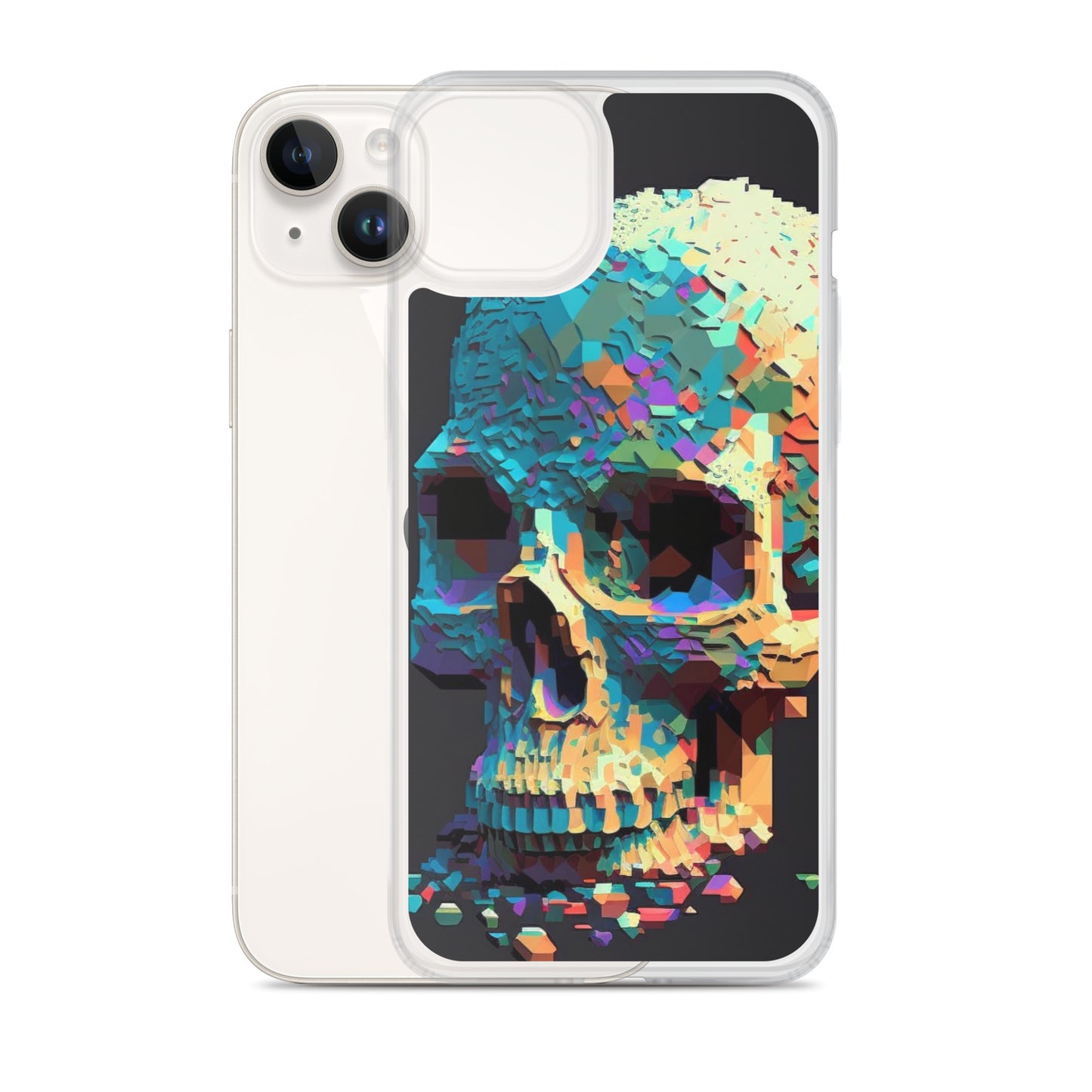 Pixel Skull iPhone Case