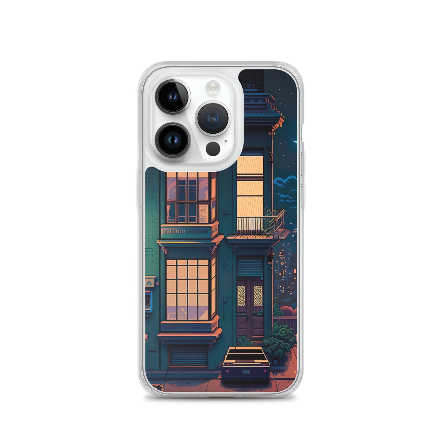 ピクセル ナイト ホーム iPhone ケース