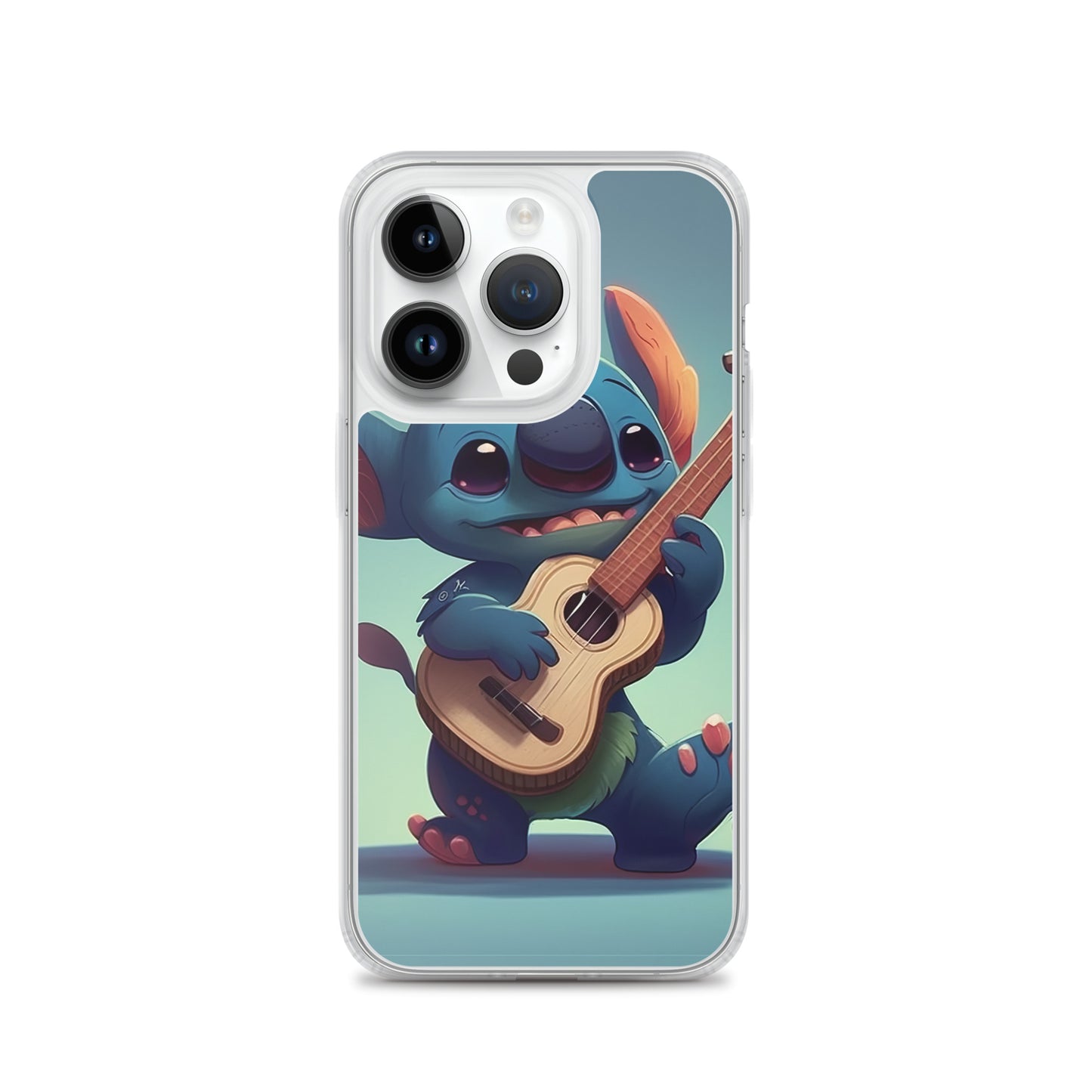 Stitch with ukulele iPhone Case