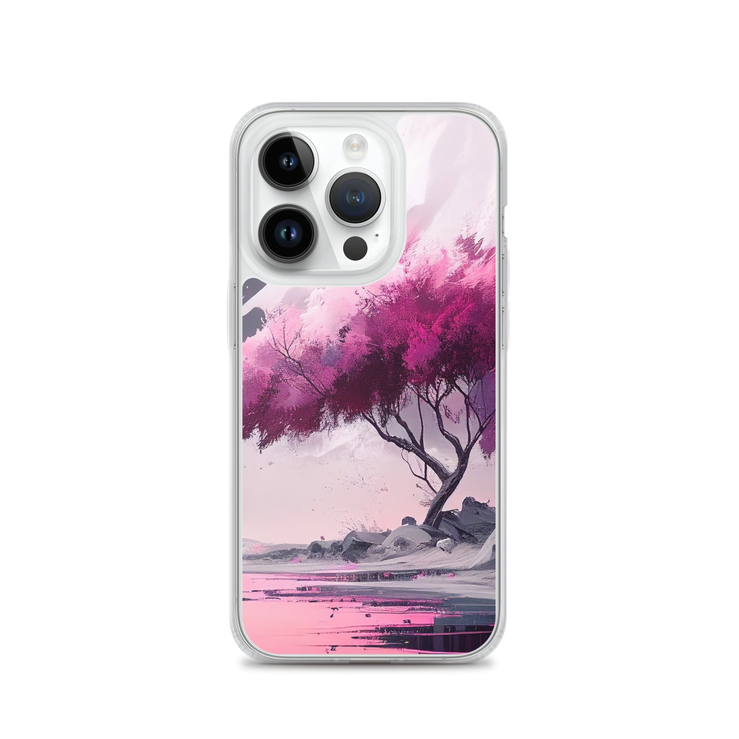 Pink Zen Tree iPhone Case