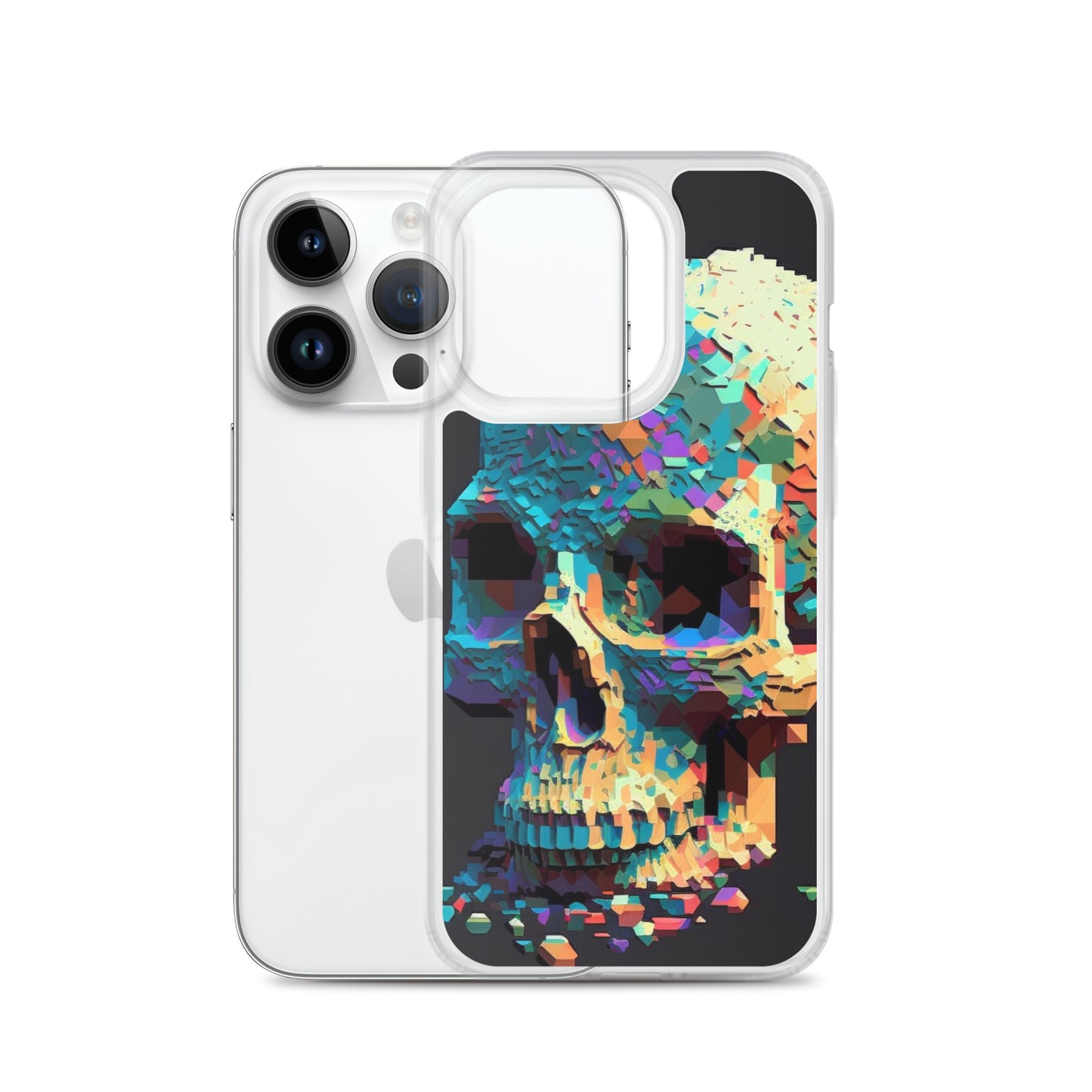 Pixel Skull iPhone Case