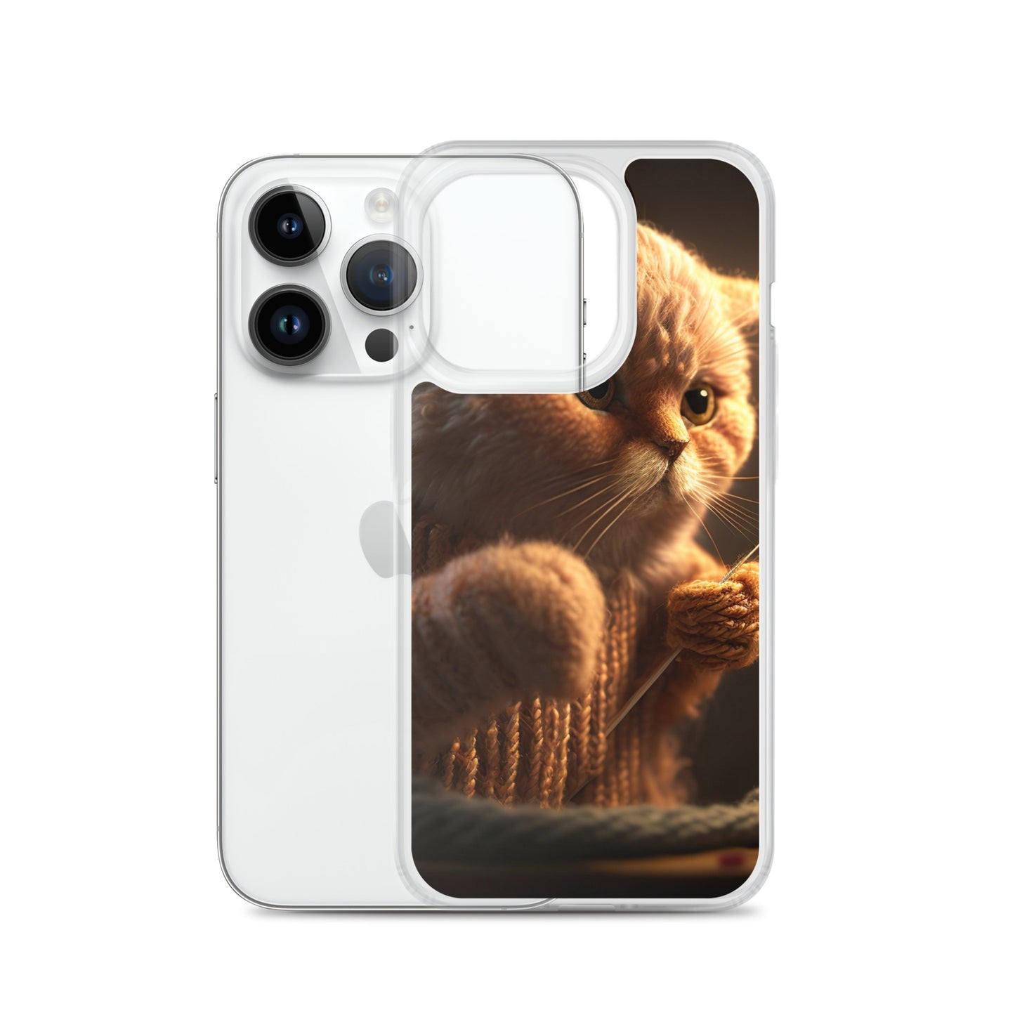 ニット猫iPhoneケース